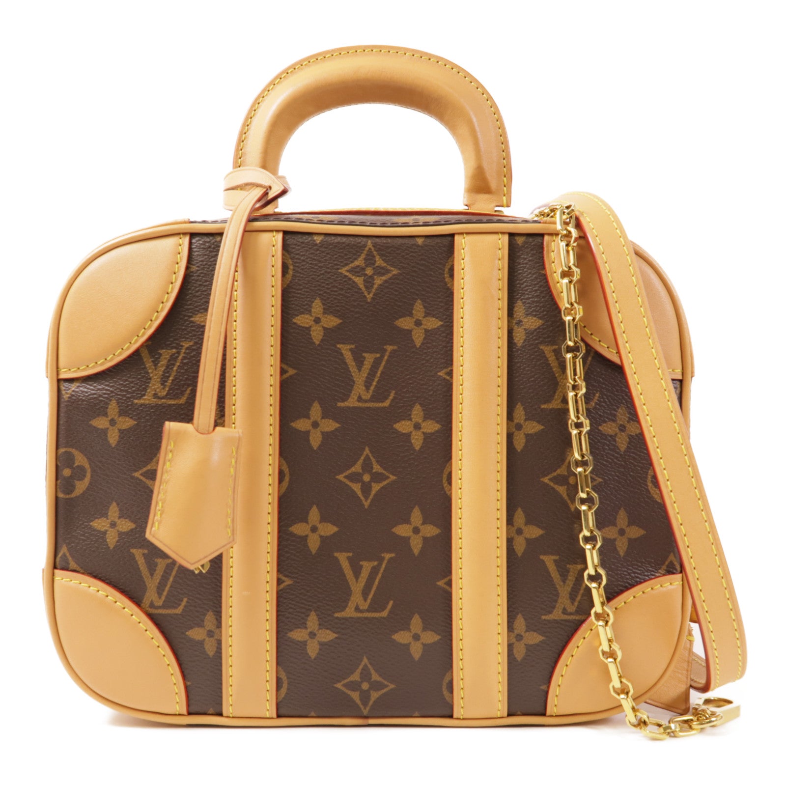 LOUIS VUITTON Monogram Valisette金扣手挽肩背兩用袋
