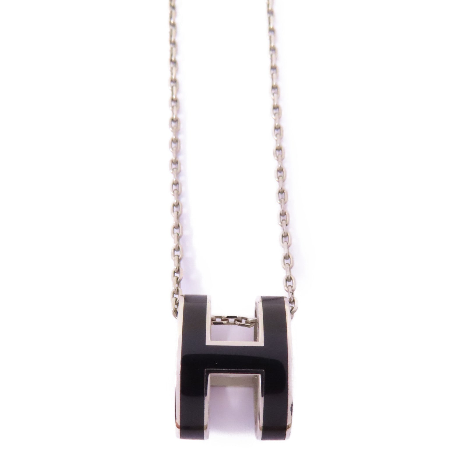 HERMES 金屬Pop H Necklace項鍊89 Noir