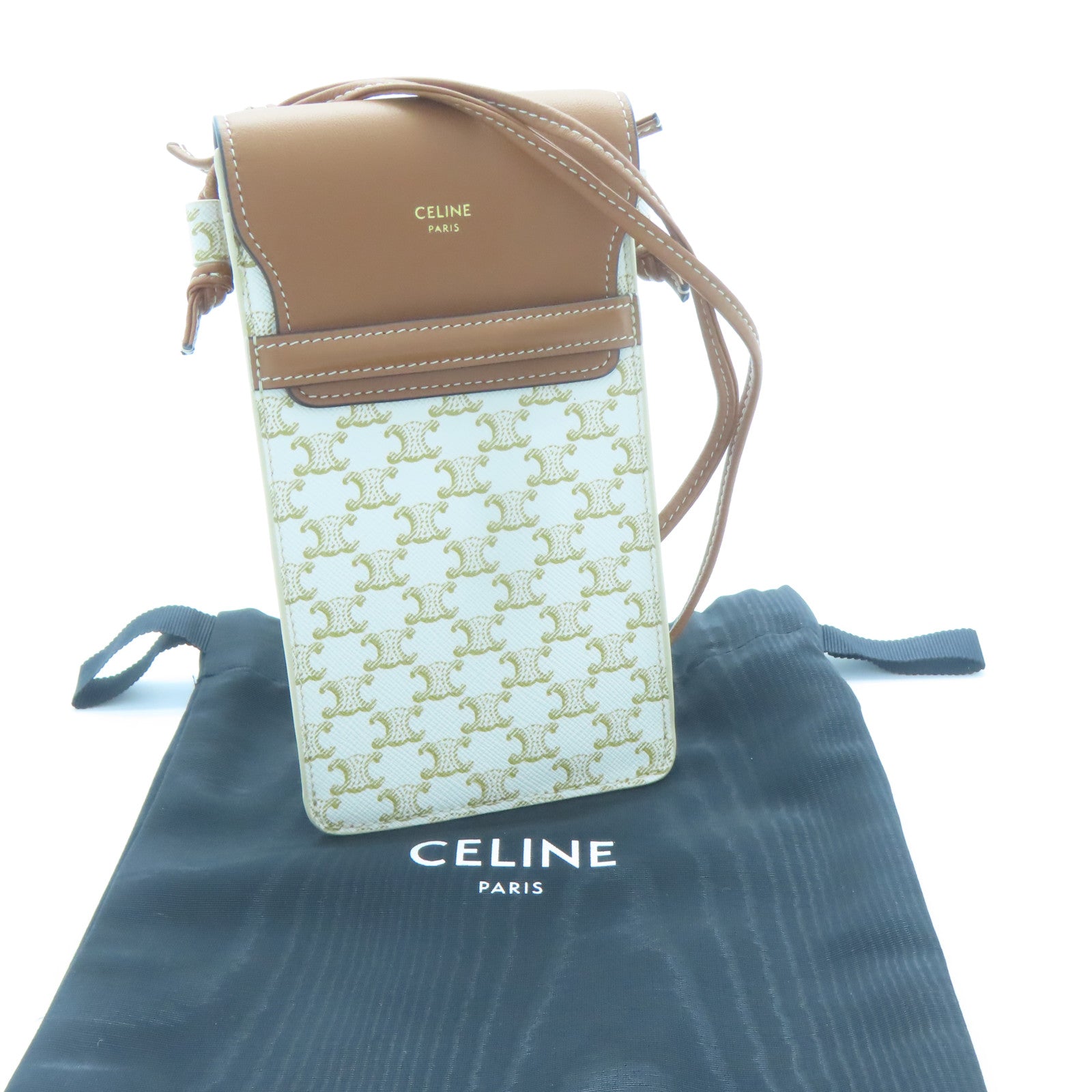 CELINE 塗層帆布Triompho Phone肩背袋
