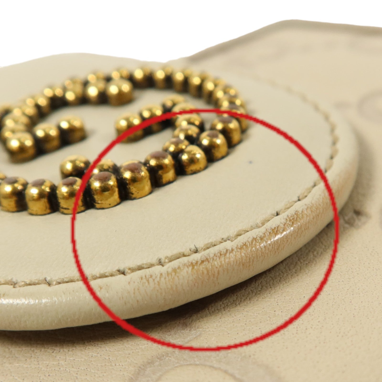 GUCCI 【激減優惠】牛皮皮革Wallet金扣錢包
