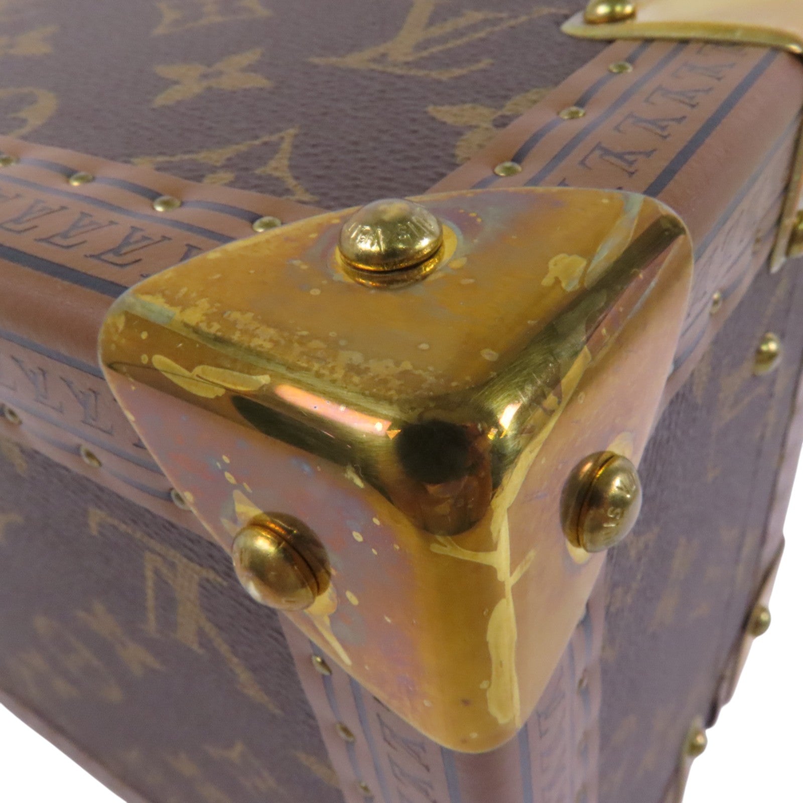 LOUIS VUITTON Monogram Coffret Tresor Box24金扣經典手提箱