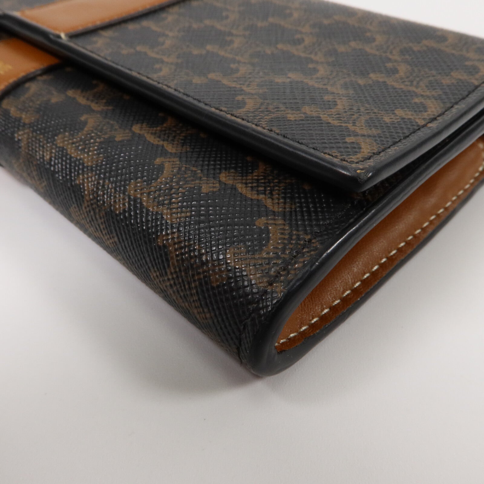 CELINE 塗層帆布Long Wallet長錢包