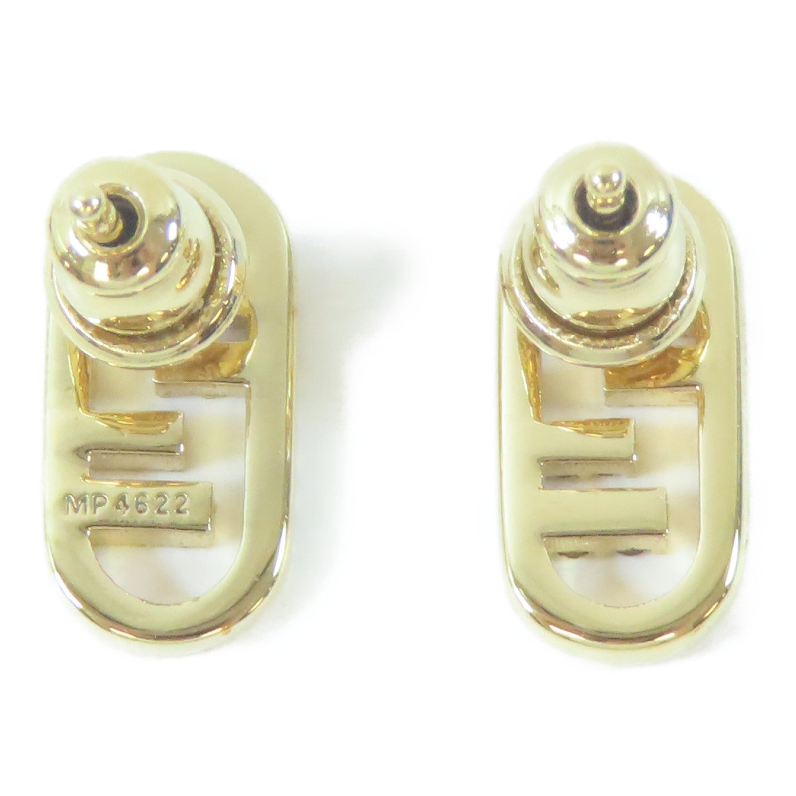 FENDI 金屬Earrings耳環金色