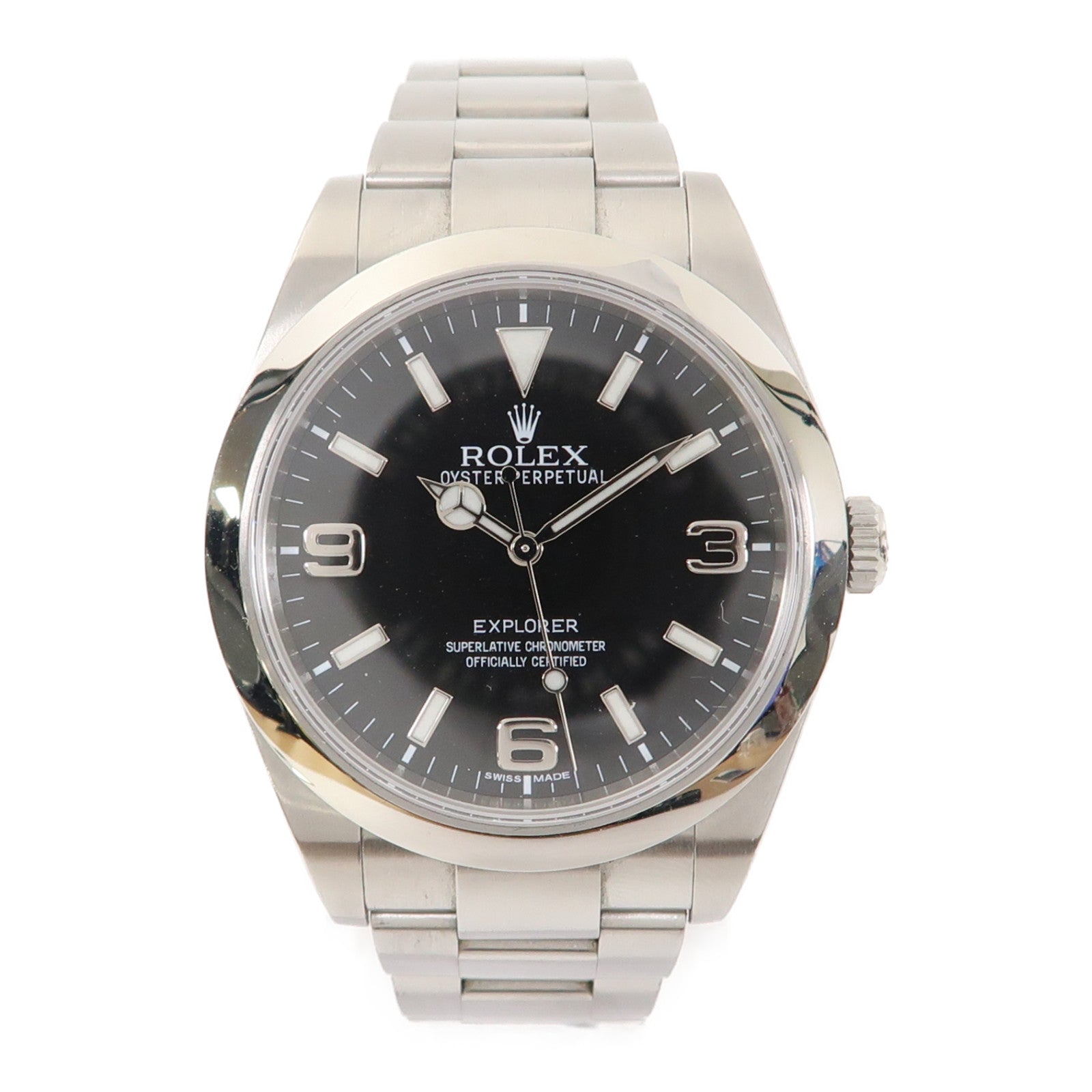 ROLEX ExplorerⅠ不鏽鋼手錶自動機芯黑色