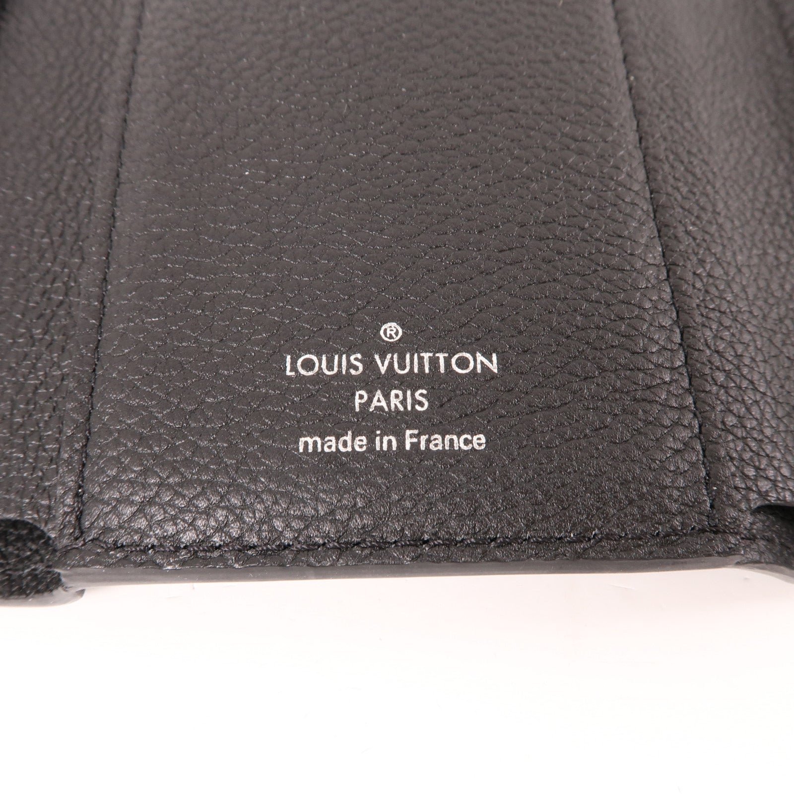 LOUIS VUITTON 牛皮皮革MyLockMe Compact Wallet銀扣錢包黑色