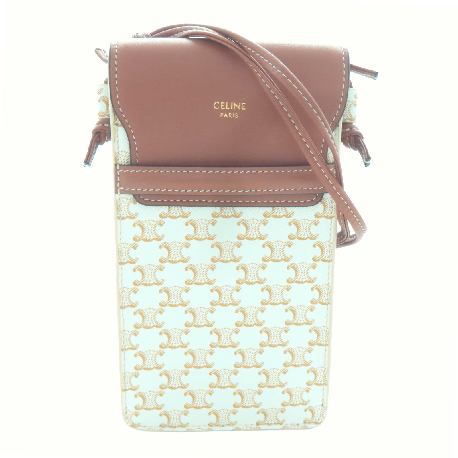 CELINE 塗層帆布Triompho Phone肩背袋