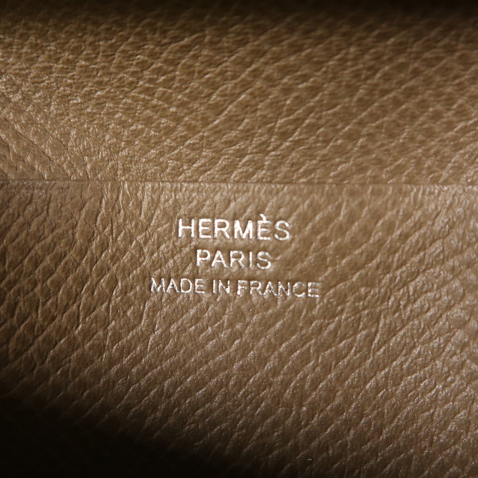 HERMES Epsom皮革Bearn Compact銀扣錢包Etoupe 18