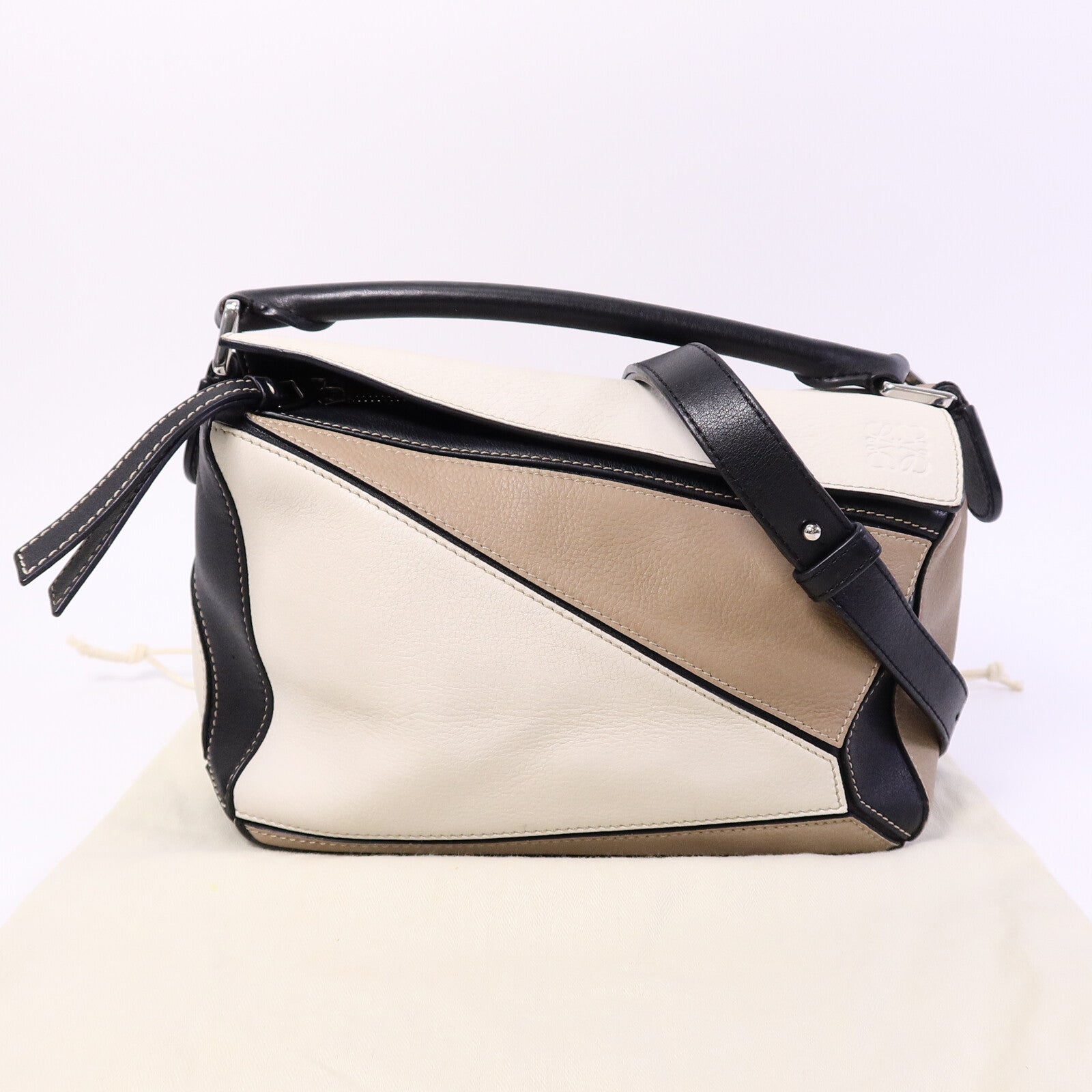 LOEWE 牛皮皮革Puzzle Small手挽肩背兩用袋