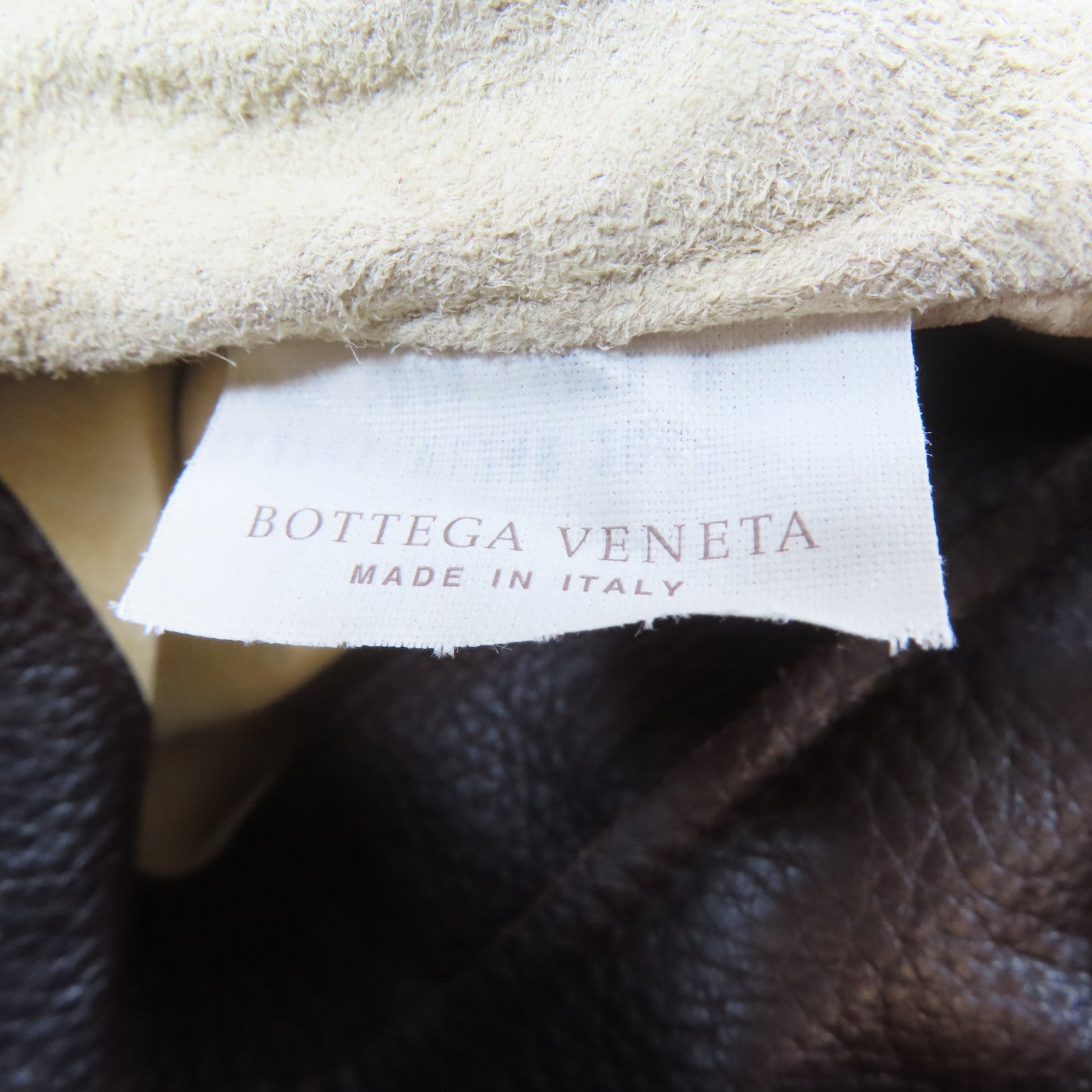 BOTTEGA VENETA 牛皮皮革Tote Bag銀扣手挽袋啡色