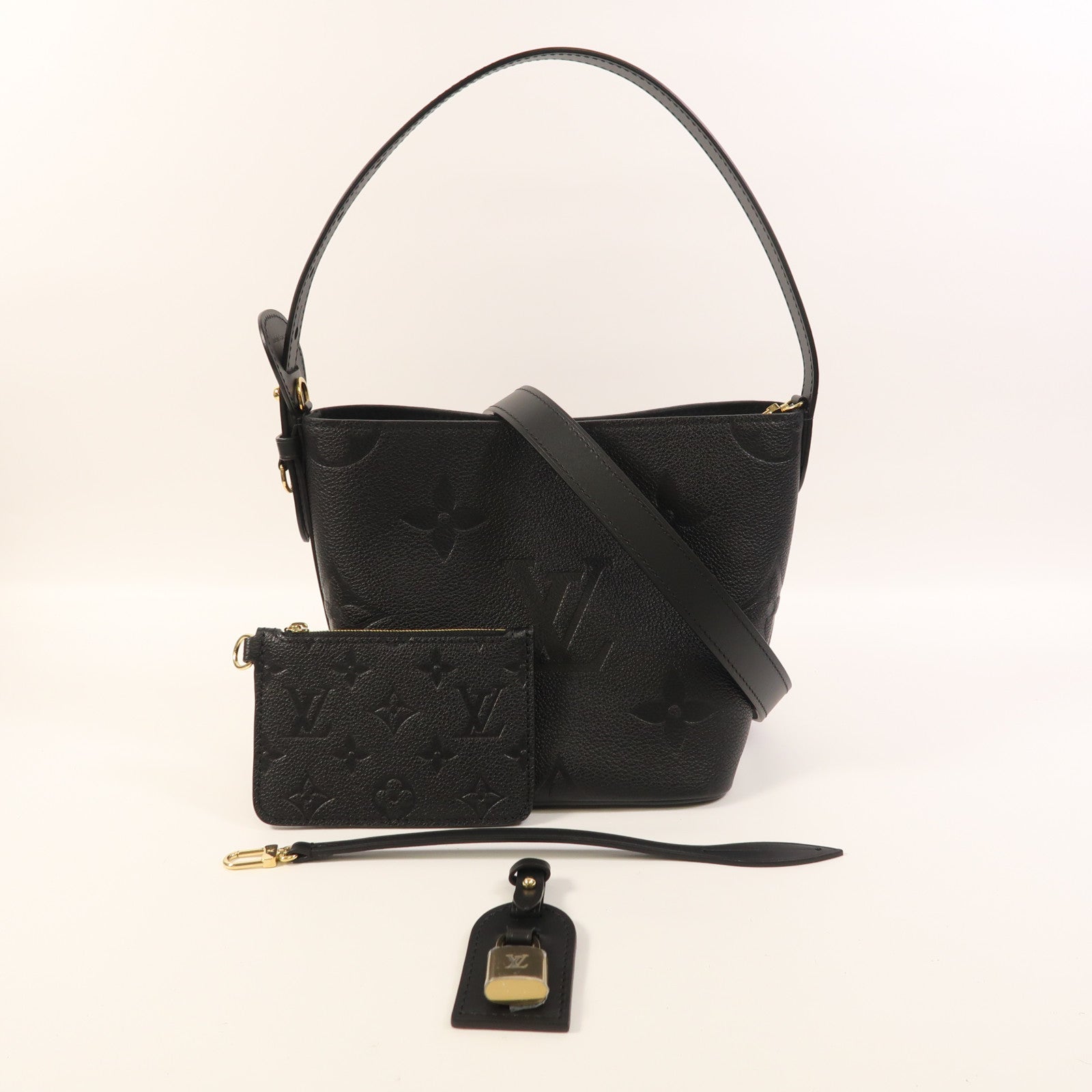 LOUIS VUITTON Monogram Empreinte All In BB金扣手挽肩背兩用袋