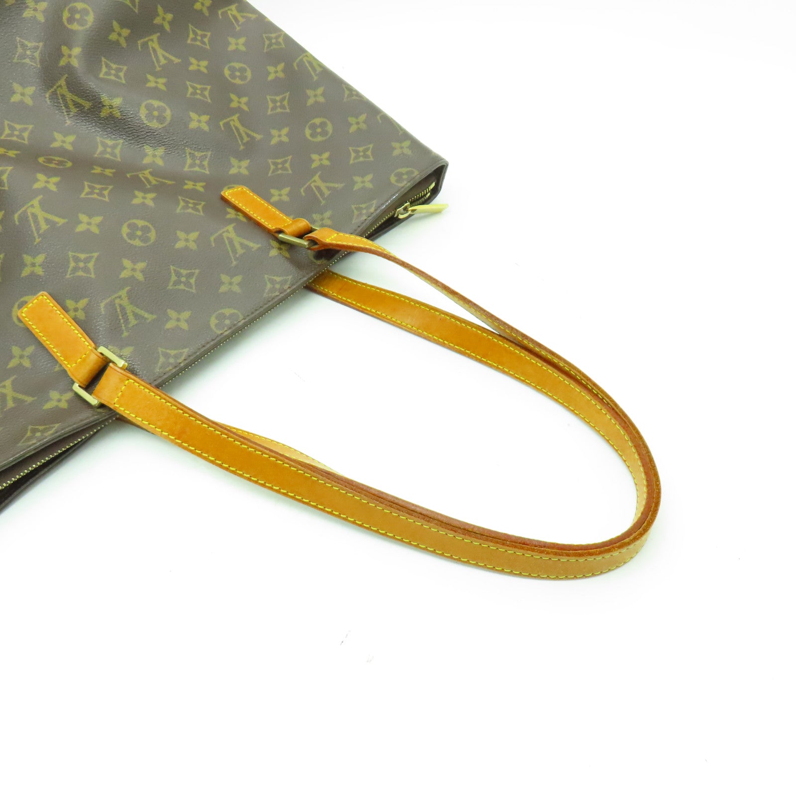 LOUIS VUITTON 【激減優惠】Monogram Cabas Mezzo金扣肩背袋啡色