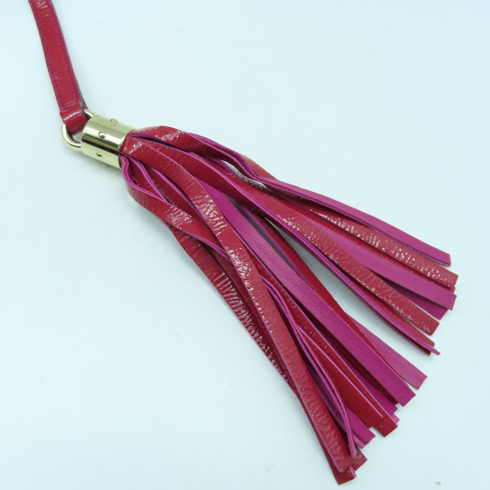 GUCCI 【激減優惠】漆皮皮革Shoulder Bag金扣肩背袋紅色/粉紅色