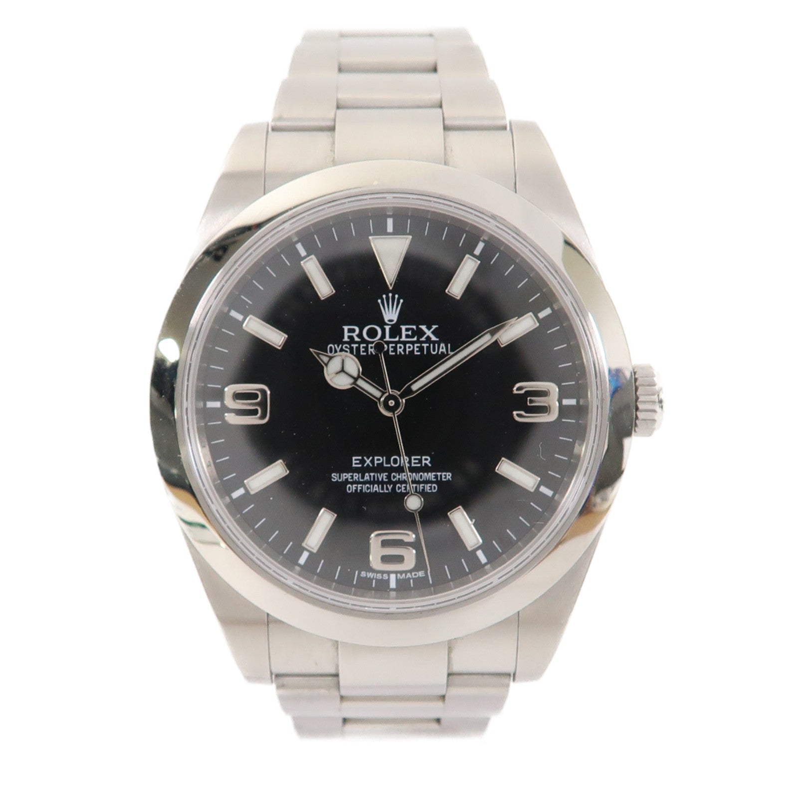 ROLEX ExplorerⅠ不鏽鋼手錶自動機芯黑色