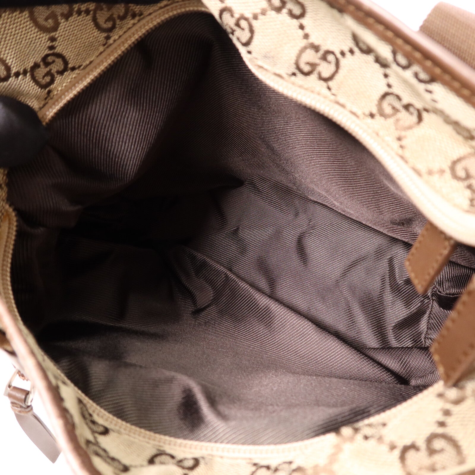 GUCCI 帆布Shoulder Bag銀扣肩背袋