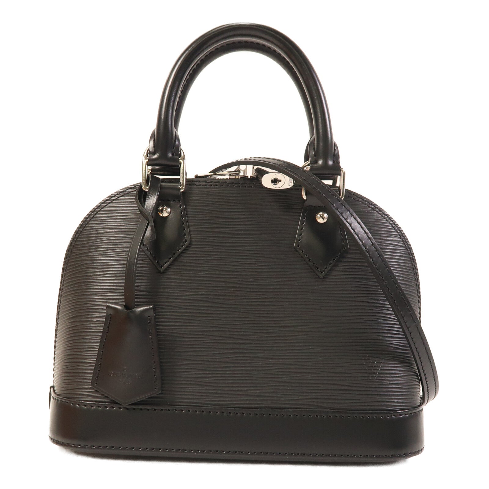 LOUIS VUITTON Epi Alma BB銀扣手挽肩背兩用袋
