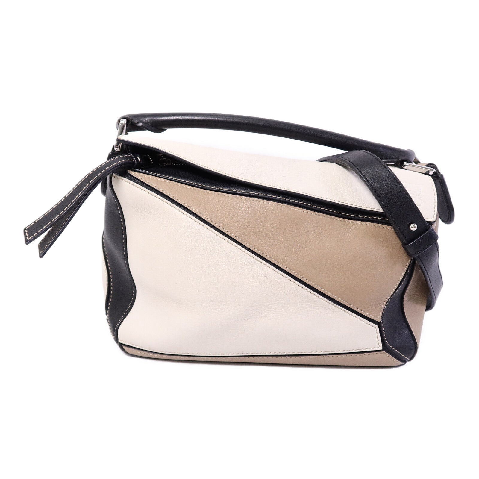 LOEWE 牛皮皮革Puzzle Small手挽肩背兩用袋