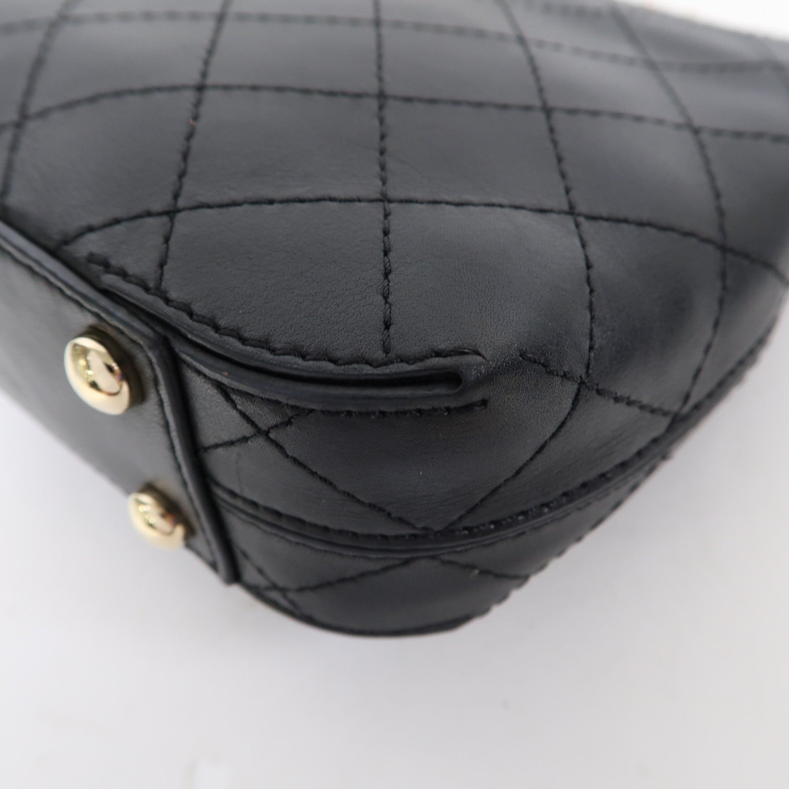 CHANEL 【激減優惠】菱格牛皮皮革Chain Shoulder Bag金扣鏈帶肩背袋黑色