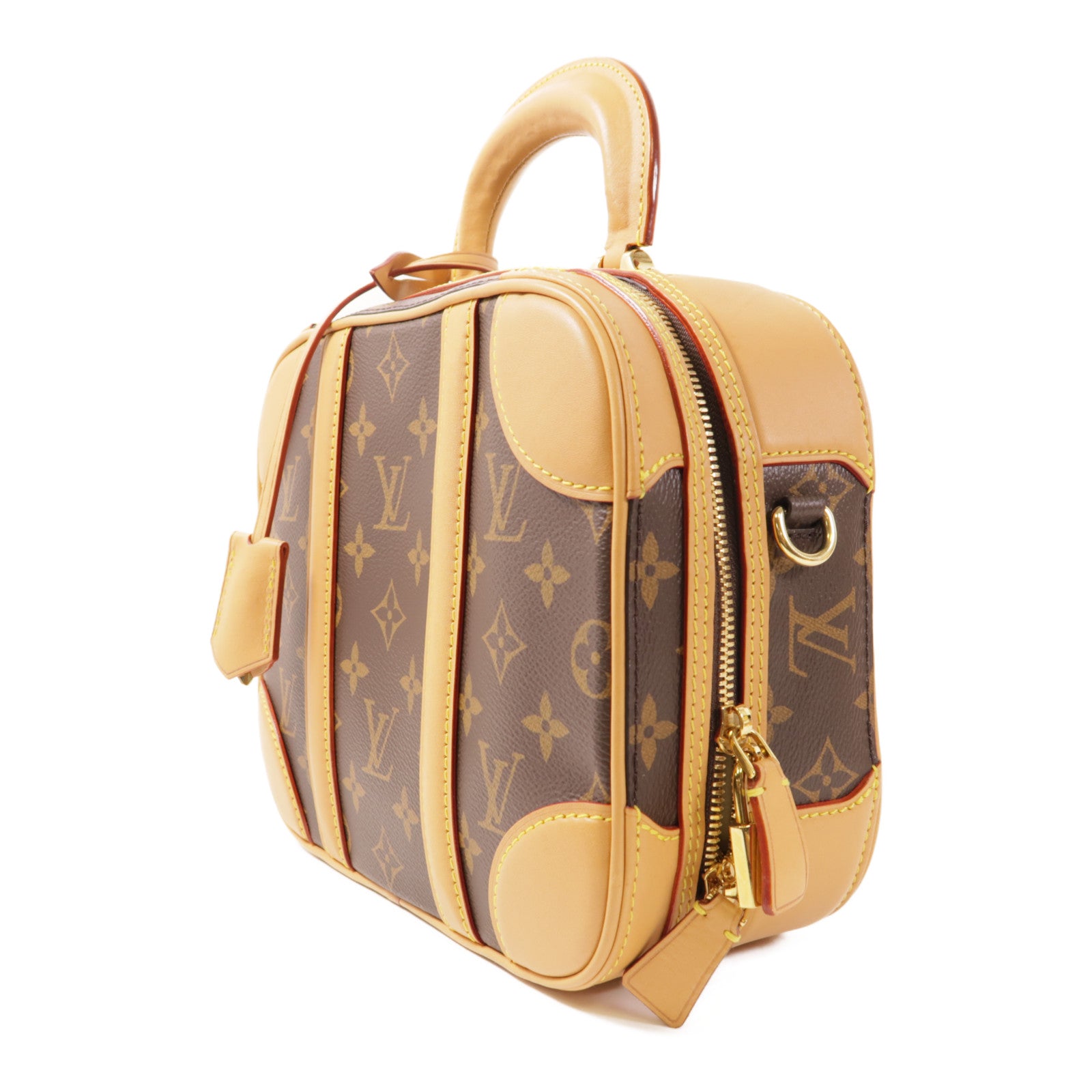 LOUIS VUITTON Monogram Valisette金扣手挽肩背兩用袋