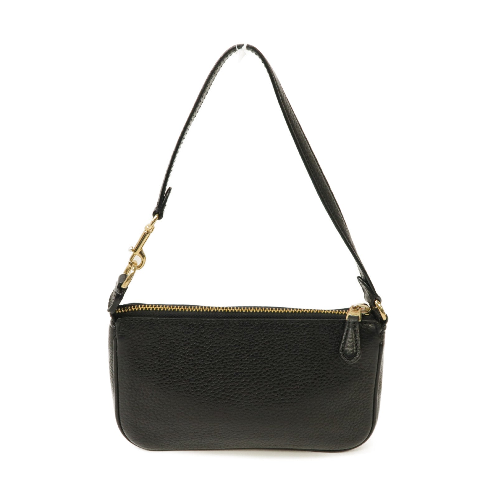 COACH 【激減優惠】牛皮皮革Shoulder Bag金扣肩背袋黒色