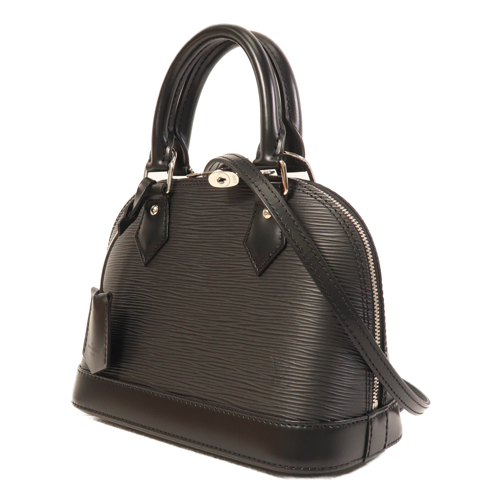 LOUIS VUITTON Epi Alma BB銀扣手挽肩背兩用袋