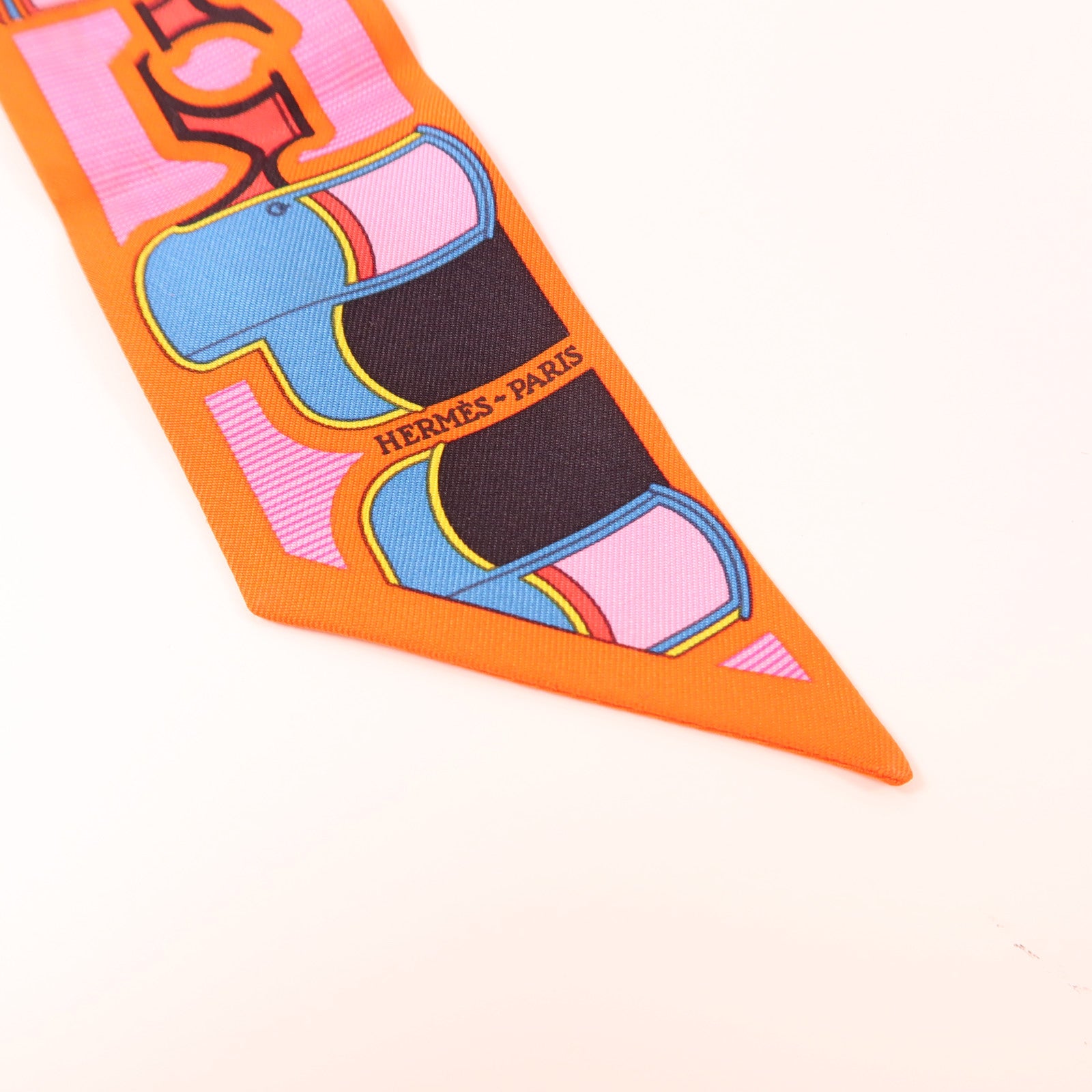 HERMES 絲質Twilly絲巾