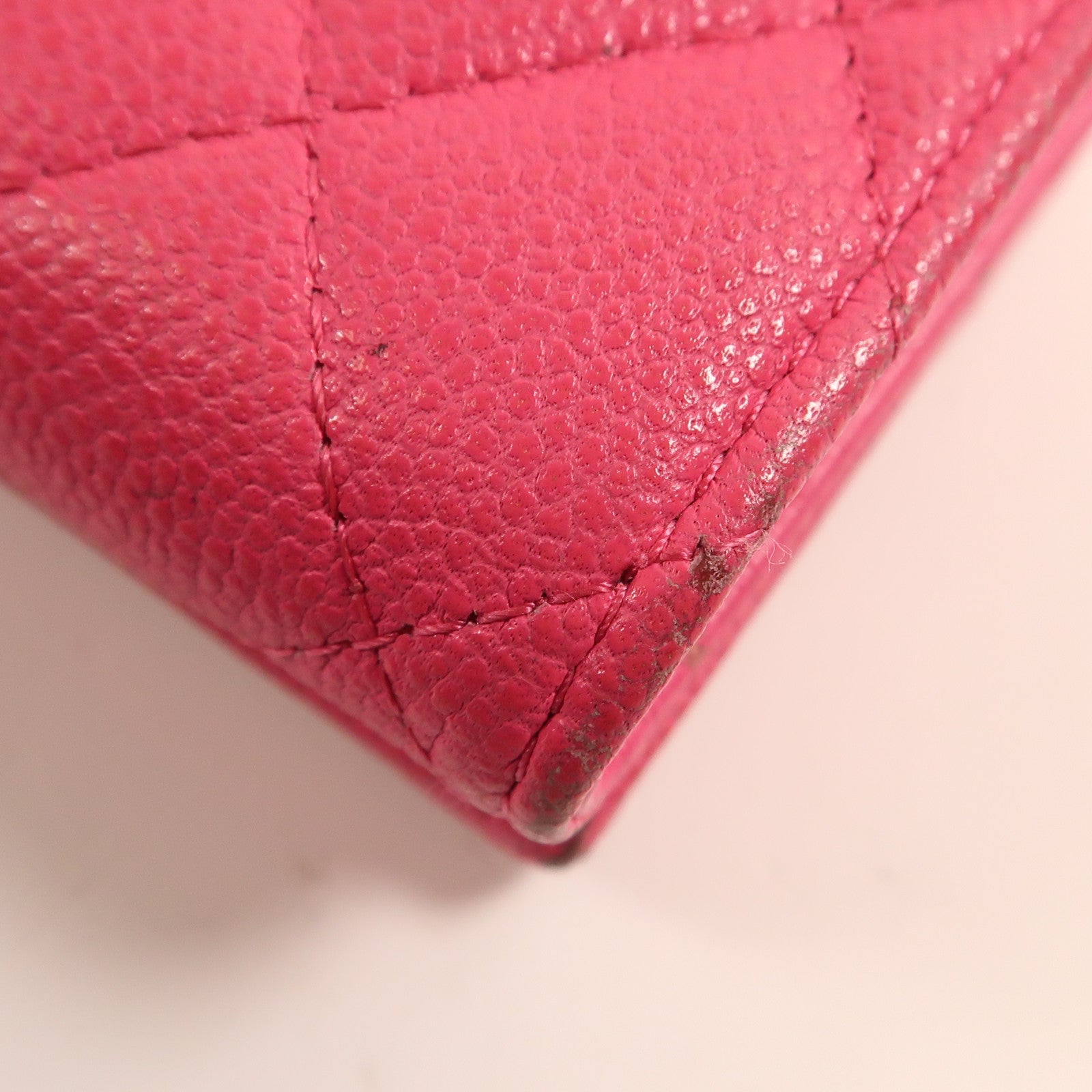 CHANEL 牛皮皮革Wallet金扣錢包