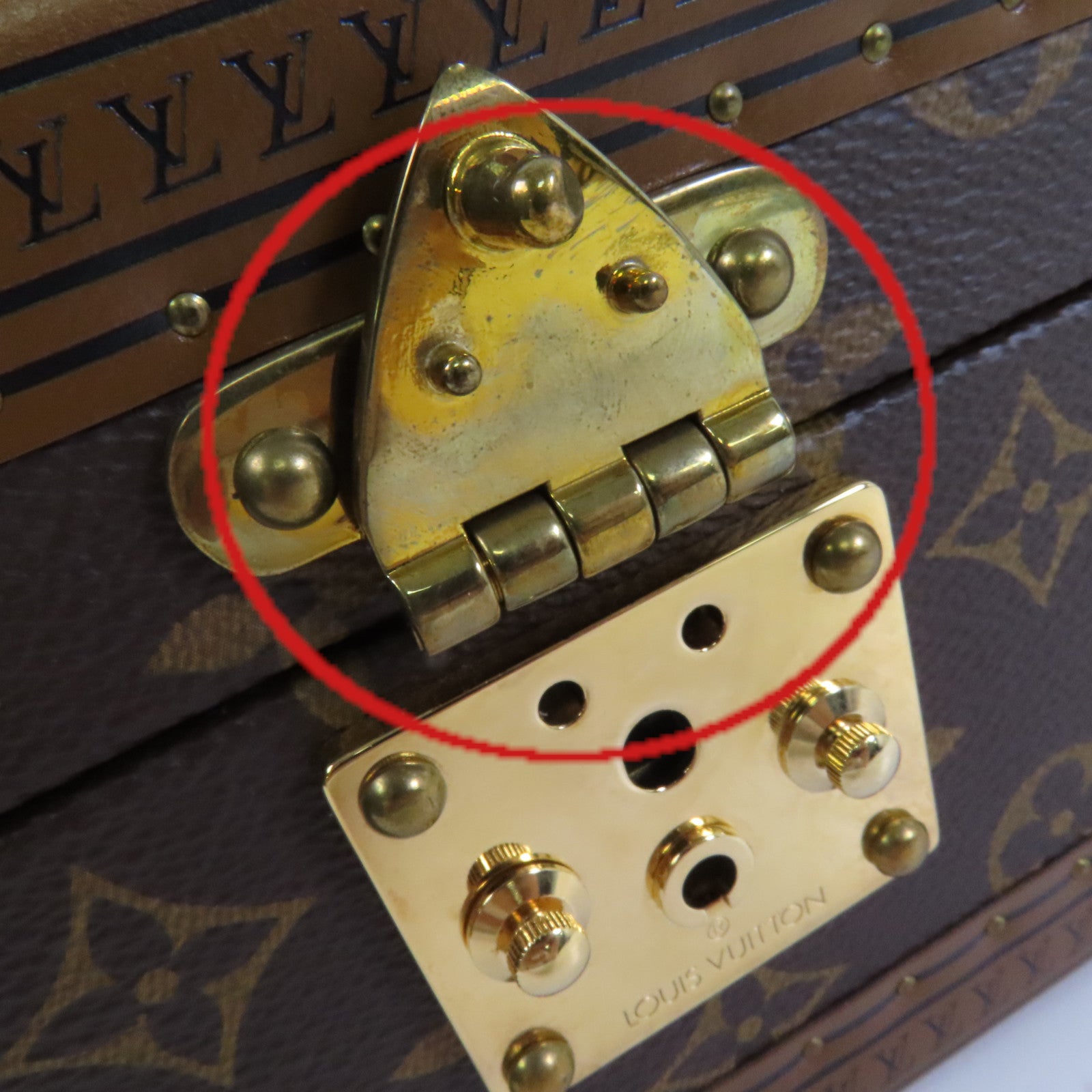 LOUIS VUITTON Monogram Coffret Tresor Box24金扣經典手提箱