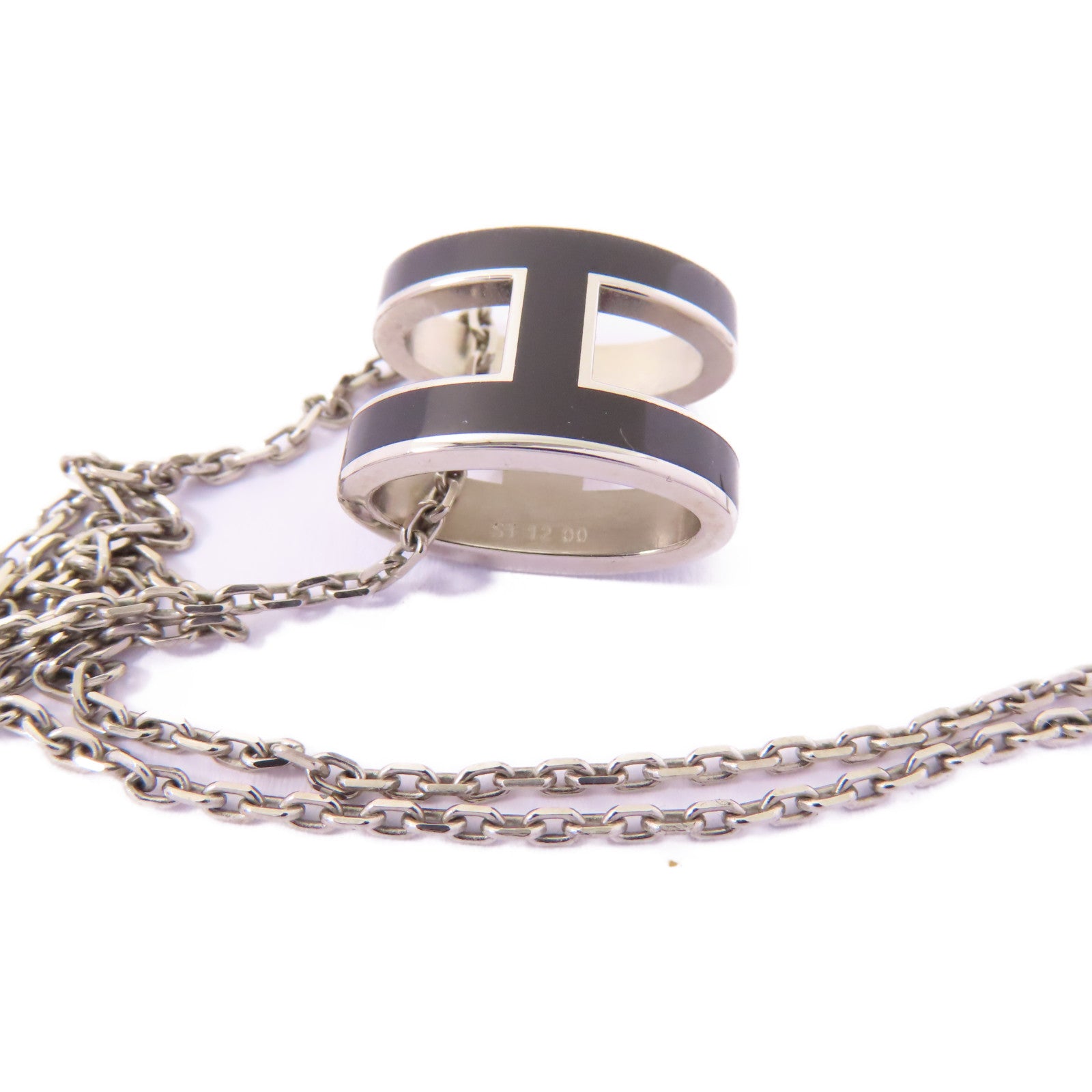 HERMES 金屬Pop H Necklace項鍊89 Noir
