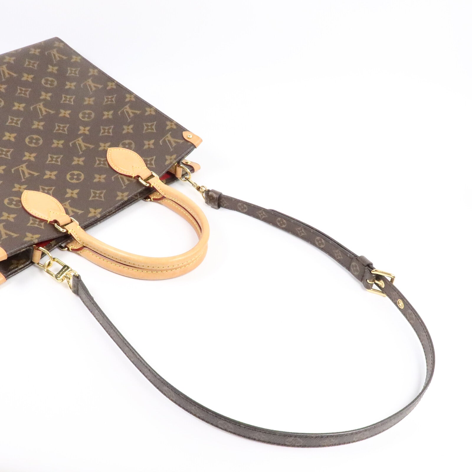 LOUIS VUITTON Monogram Sac Plat手挽袋