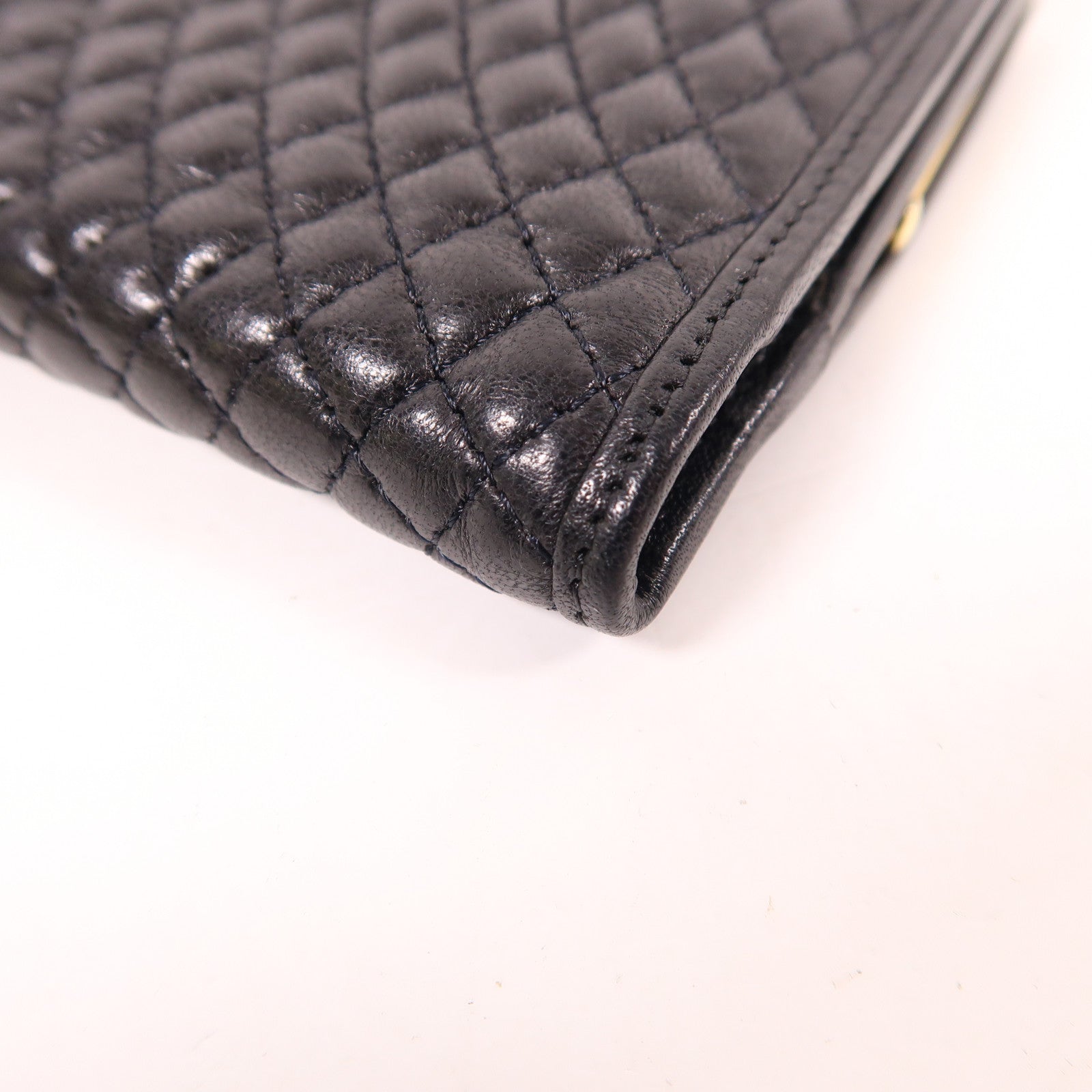BALLY GHW Wallet Lambskin Leather Black