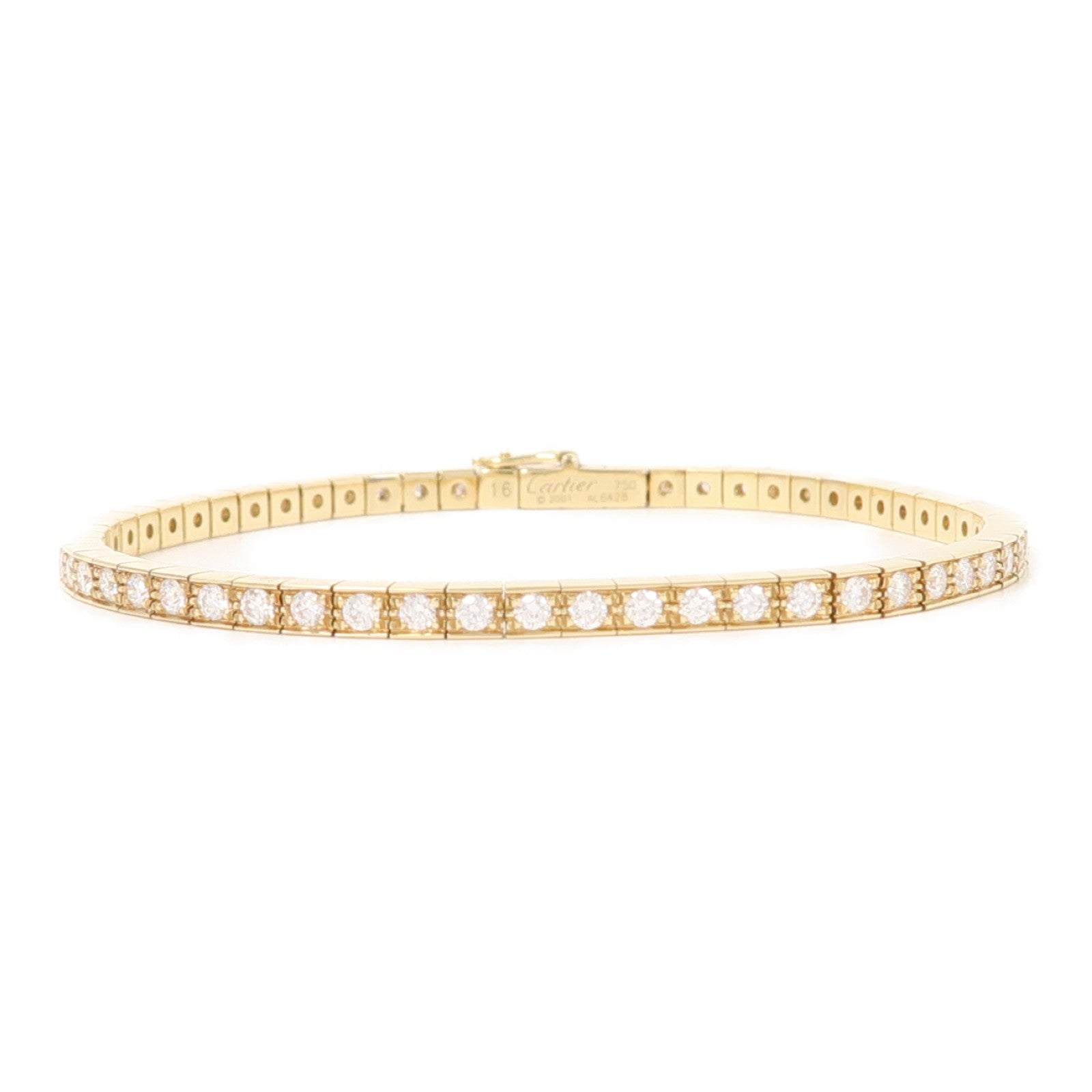 CARTIER 18K黃金Lanieres Diamond Line Bracelet手鏈