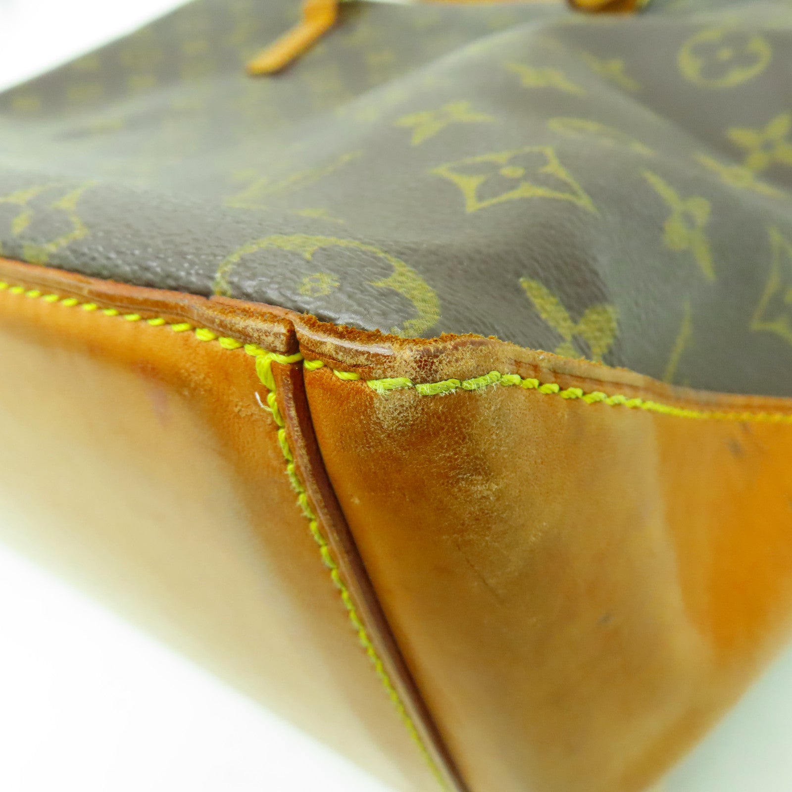 LOUIS VUITTON 【激減優惠】Monogram Cabas Mezzo金扣肩背袋啡色