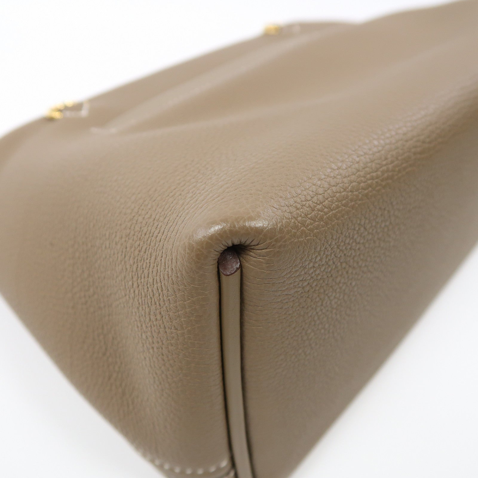 HERMES Togo皮革24/24 29cm金扣手挽肩背兩用袋大象灰色
