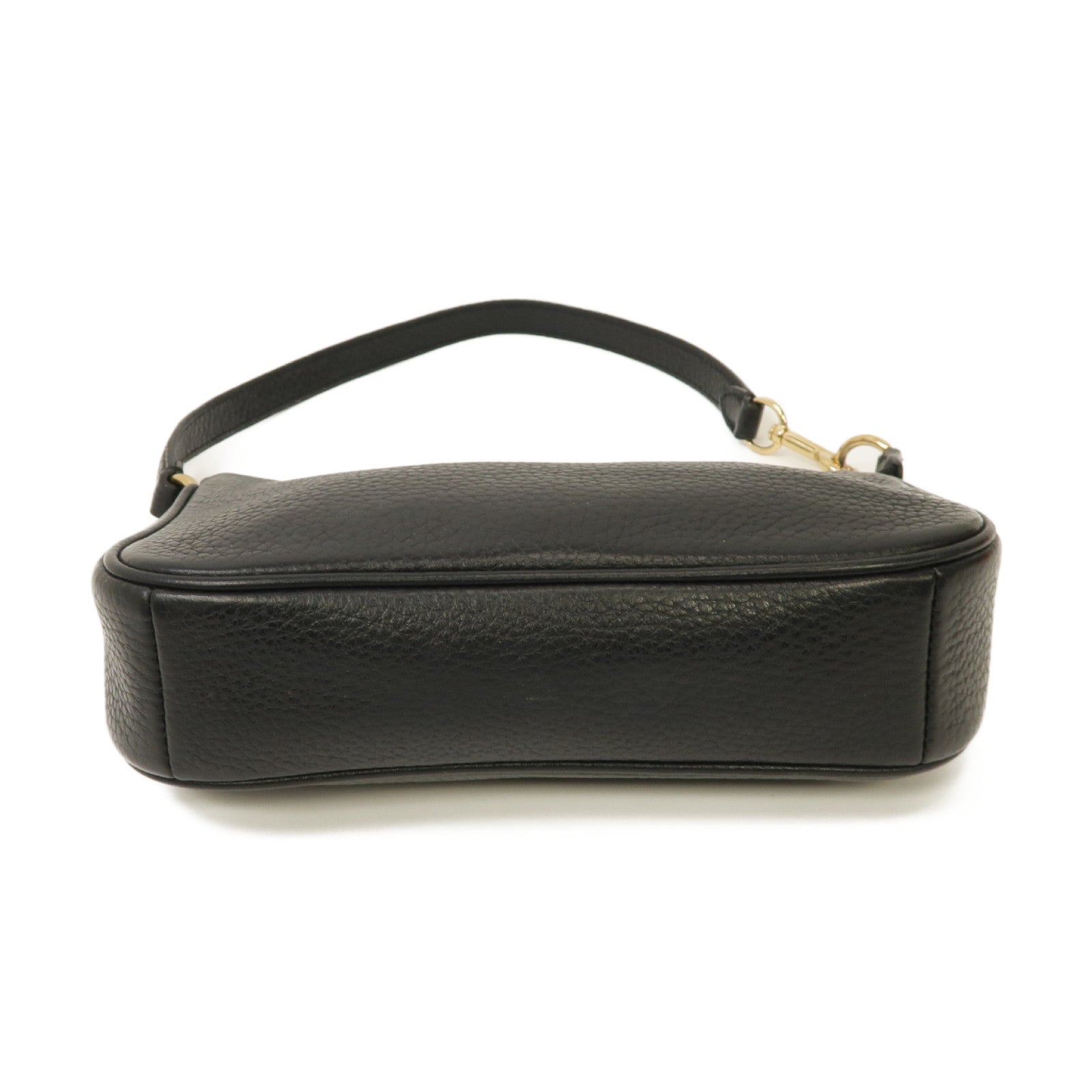 COACH 【激減優惠】牛皮皮革Shoulder Bag金扣肩背袋黒色