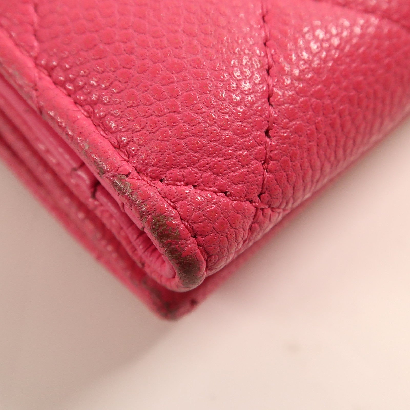 CHANEL 牛皮皮革Wallet金扣錢包