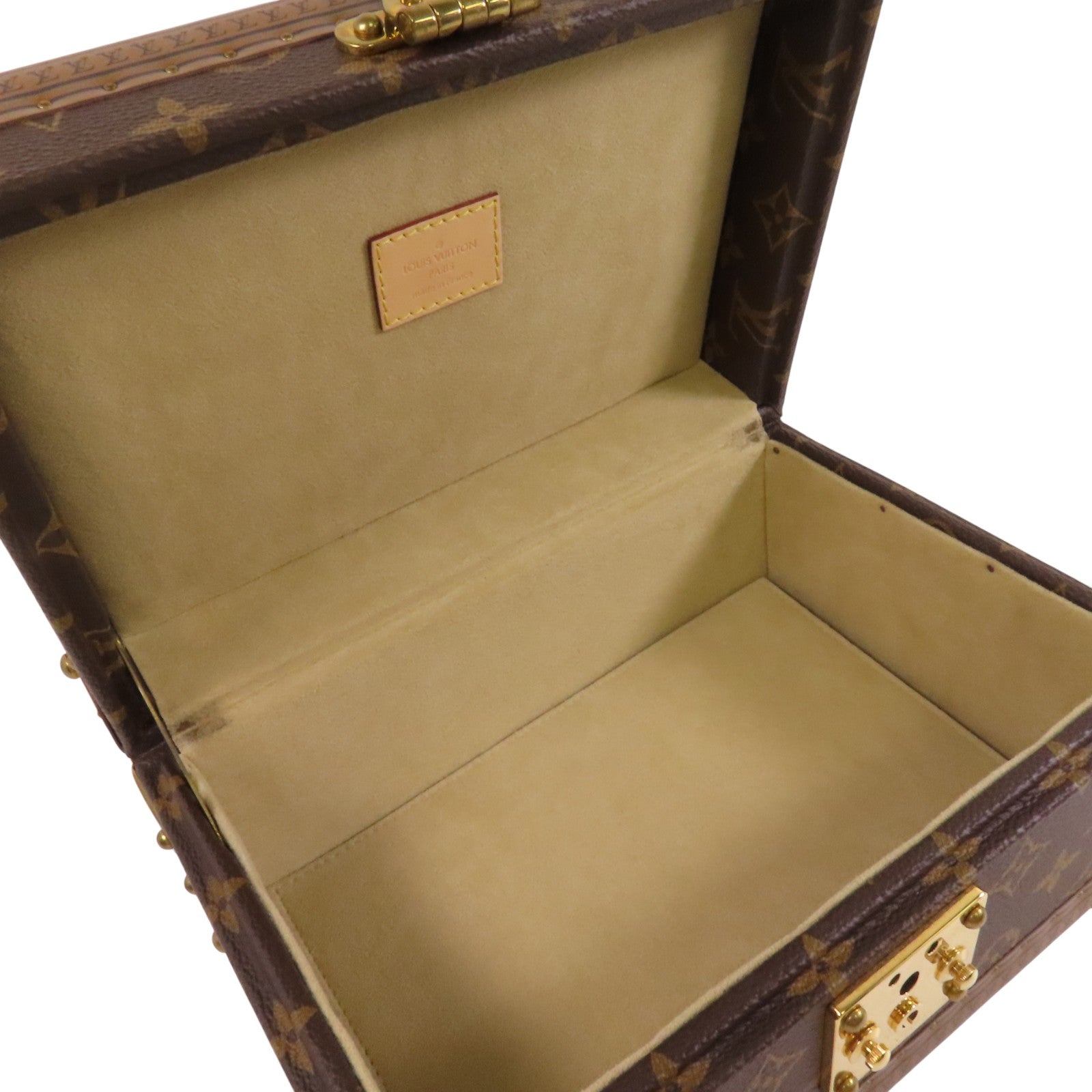 LOUIS VUITTON Monogram Coffret Tresor Box24金扣經典手提箱