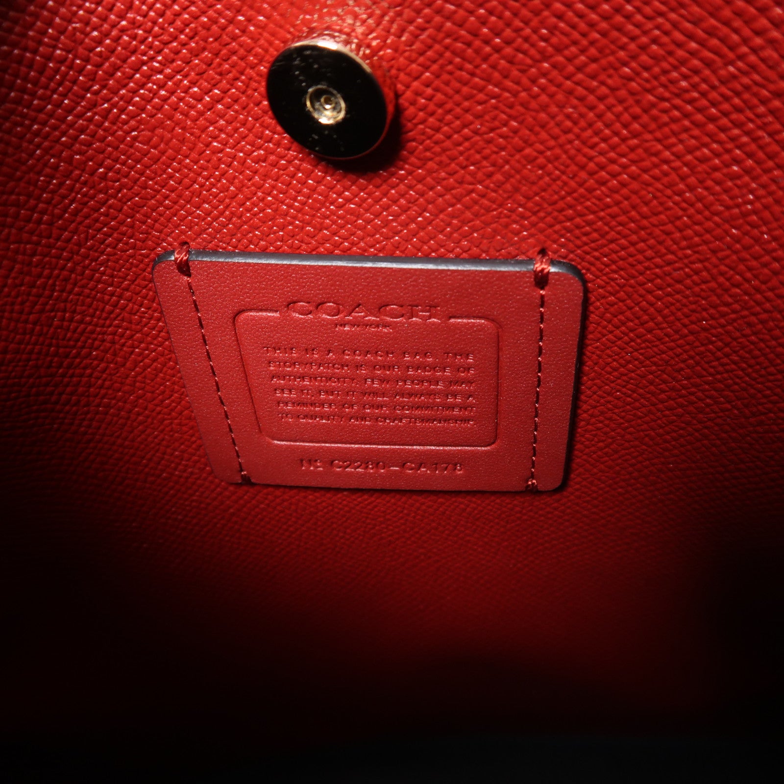 COACH 帆布Mollie Bucket Bag金扣手挽肩背兩用袋