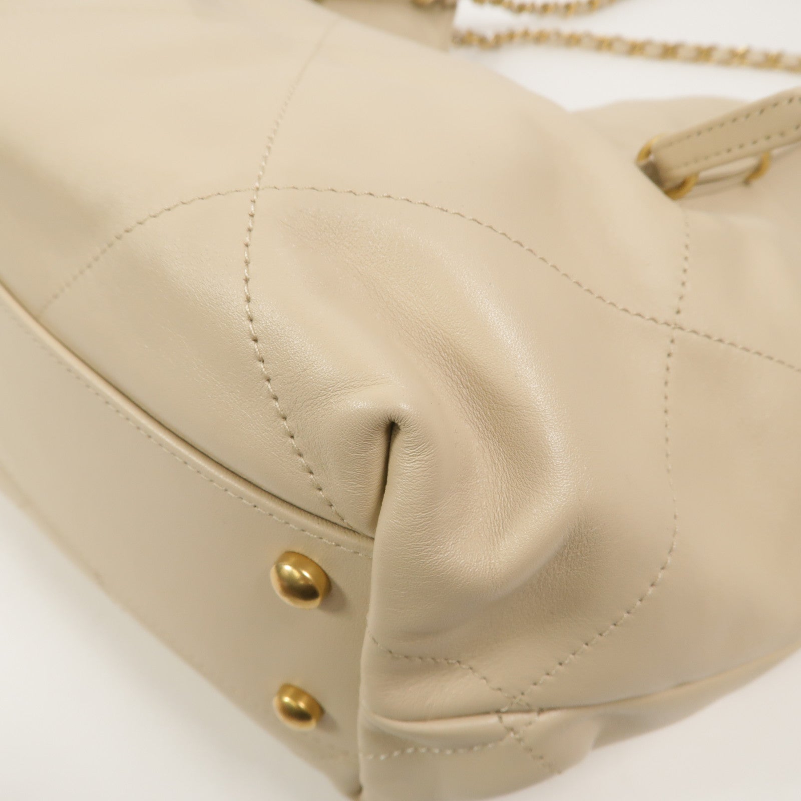 CHANEL 牛皮皮革Shopping Tote鏈帶肩背袋