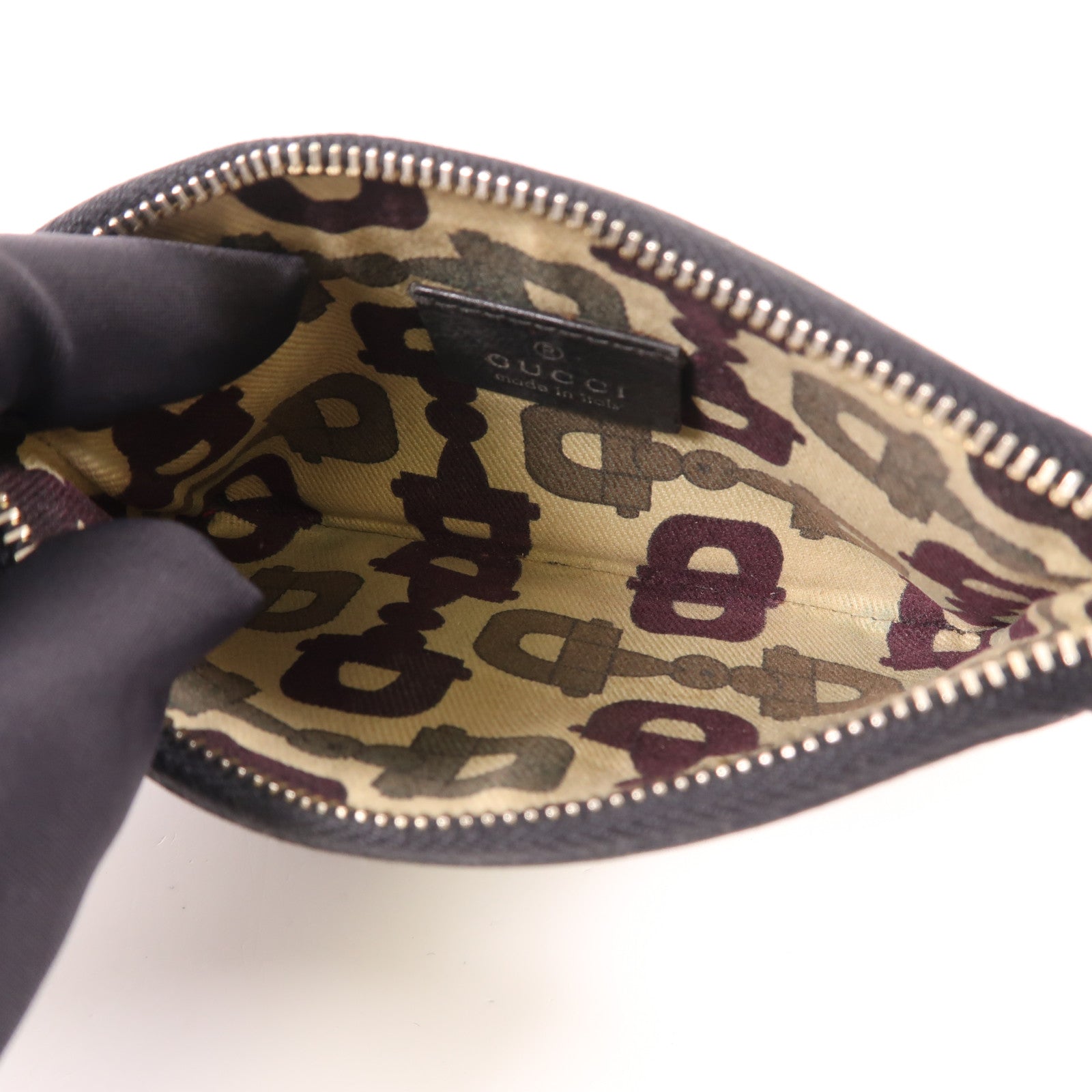 GUCCI 牛皮皮革Coin Case金扣零錢包