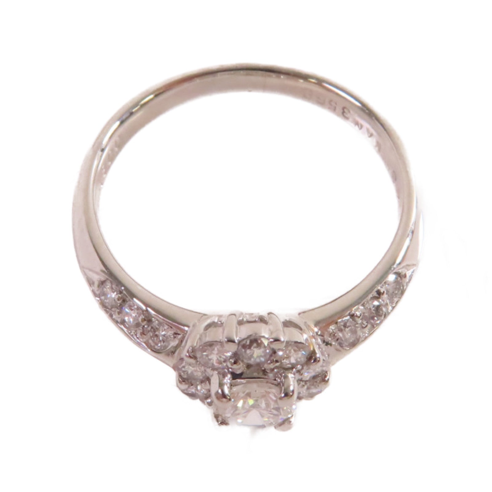 JEWELRY PT900鉑金/0.300ct/0.43ct鑚石Diamond Ring戒指US#6.75
