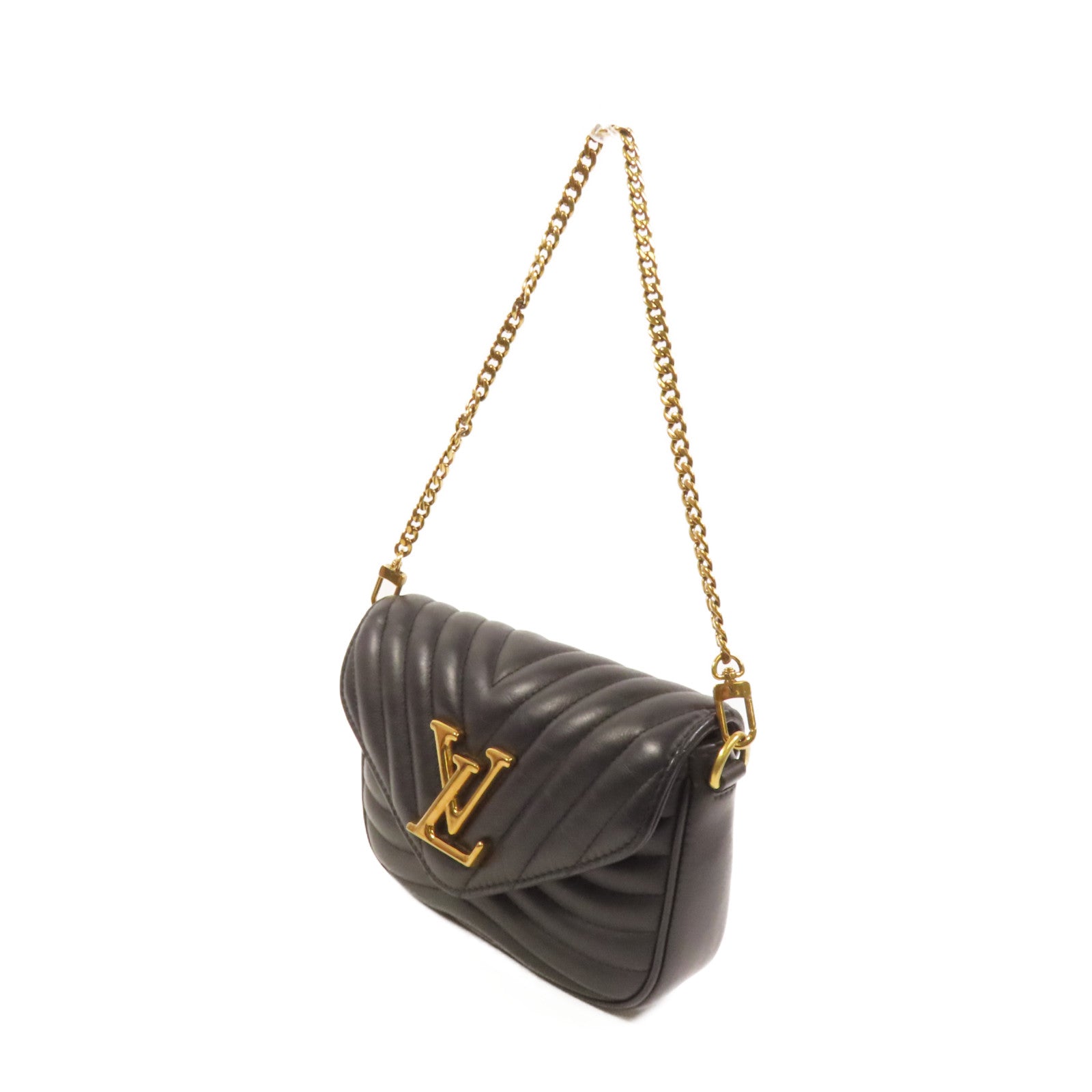 LOUIS VUITTON 牛皮皮革New Wave金扣手挽肩背兩用袋