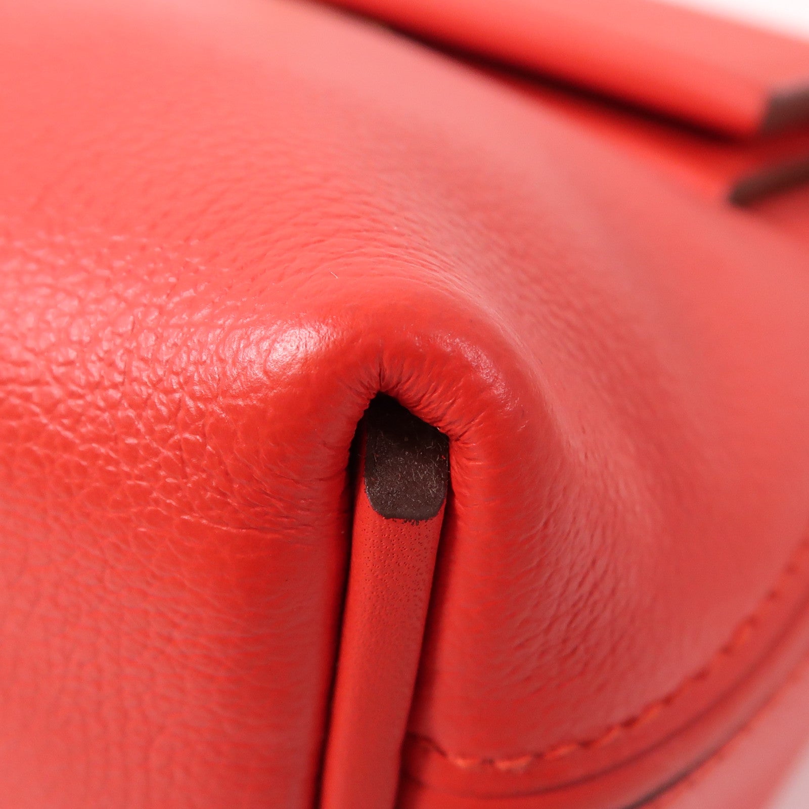 HERMES Evercolor皮革24/24 Mini金扣手挽肩背兩用袋Rouge Tomate