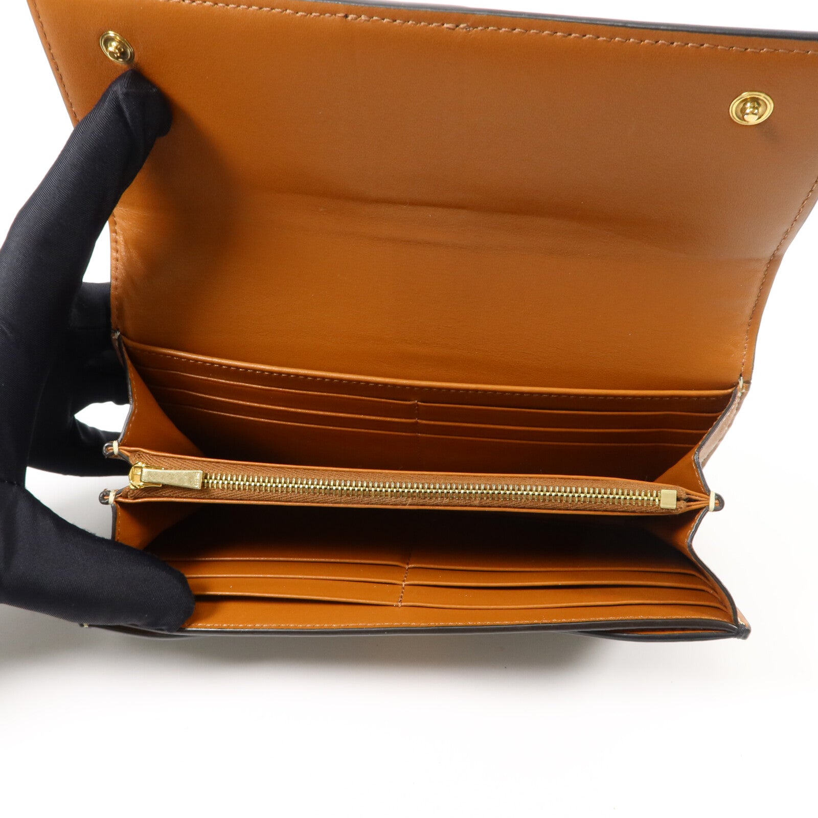 CELINE 塗層帆布Long Wallet長錢包