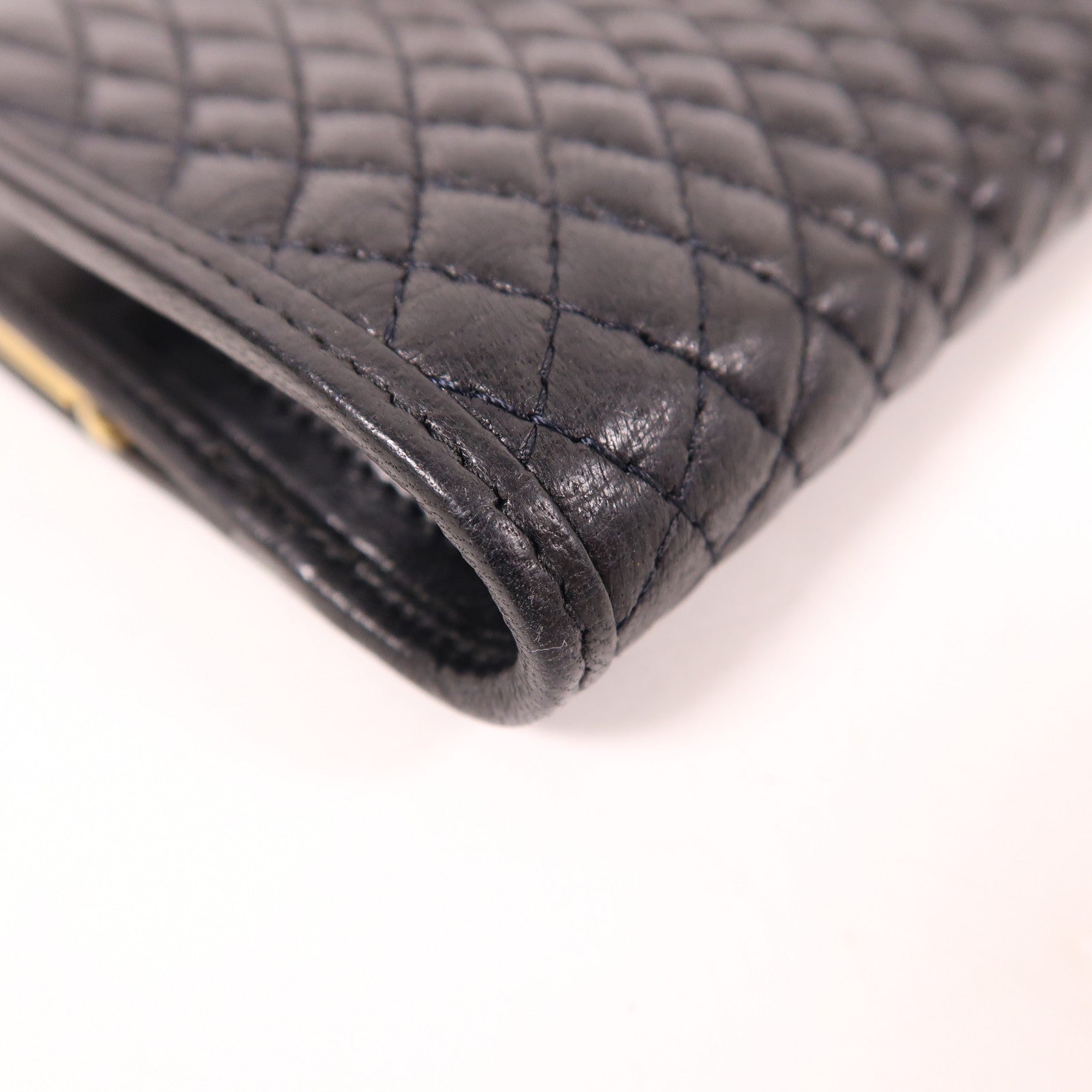 BALLY GHW Wallet Lambskin Leather Black