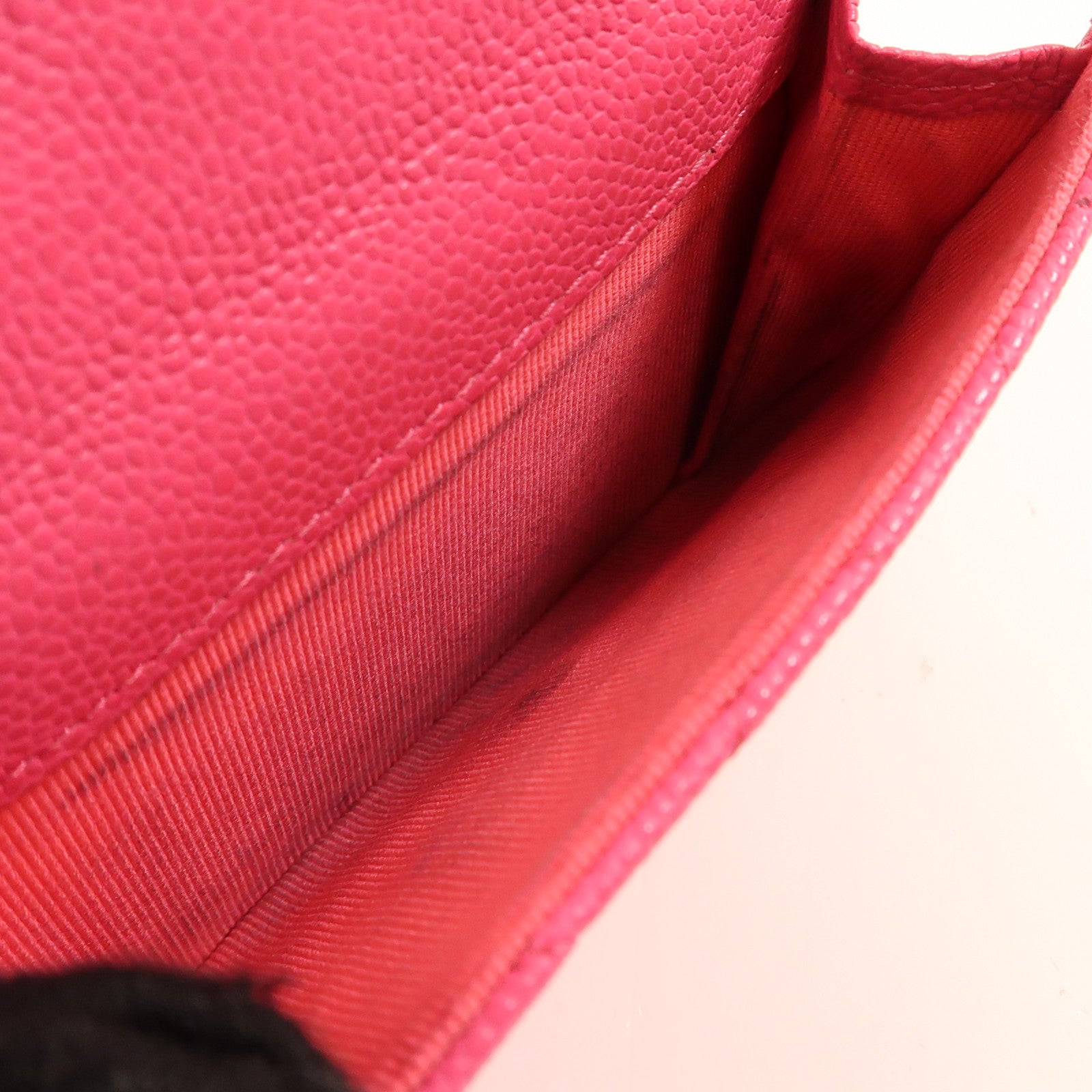 CHANEL 【激減優惠】牛皮皮革Wallet金扣錢包