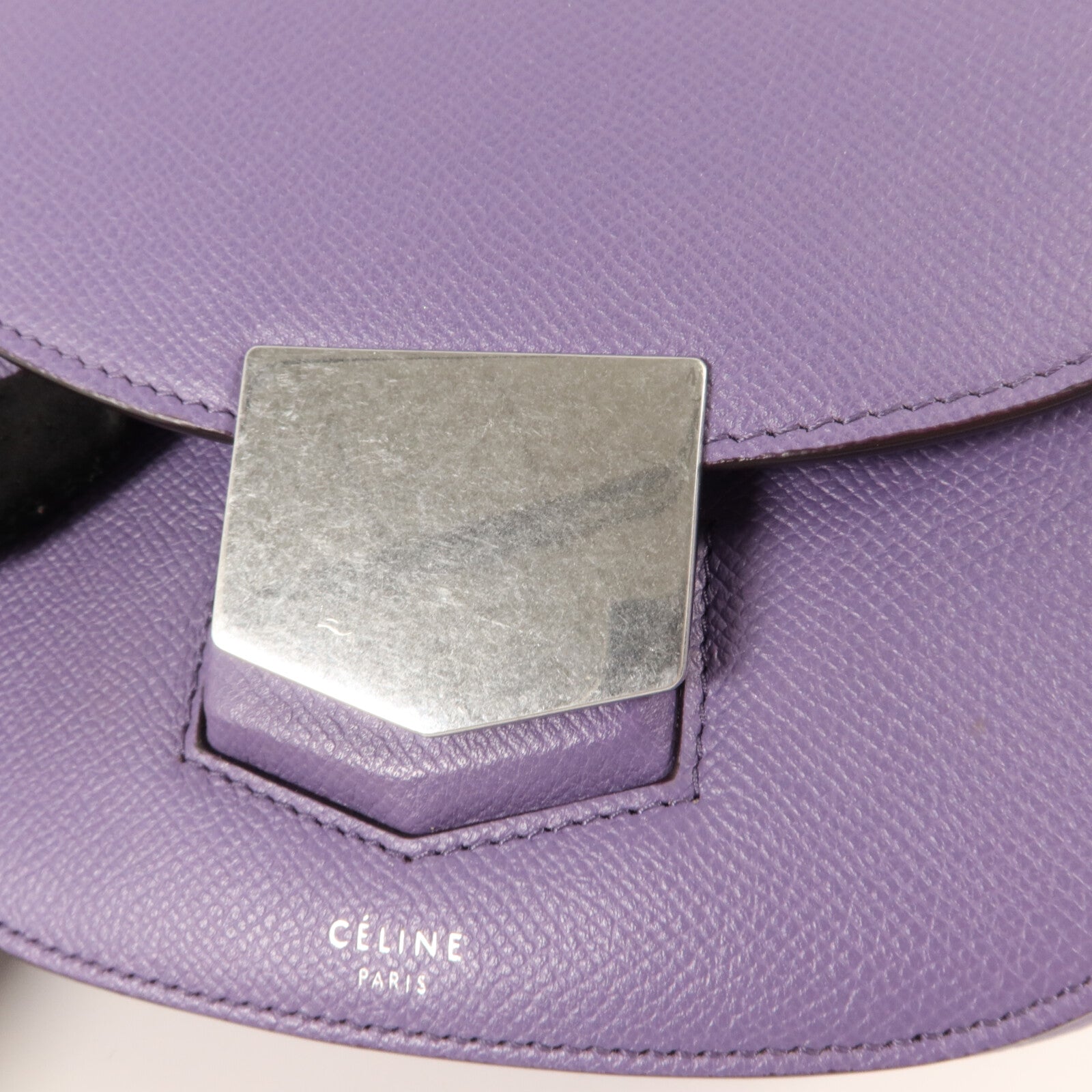 CELINE 牛皮皮革Trotteur Small肩背袋
