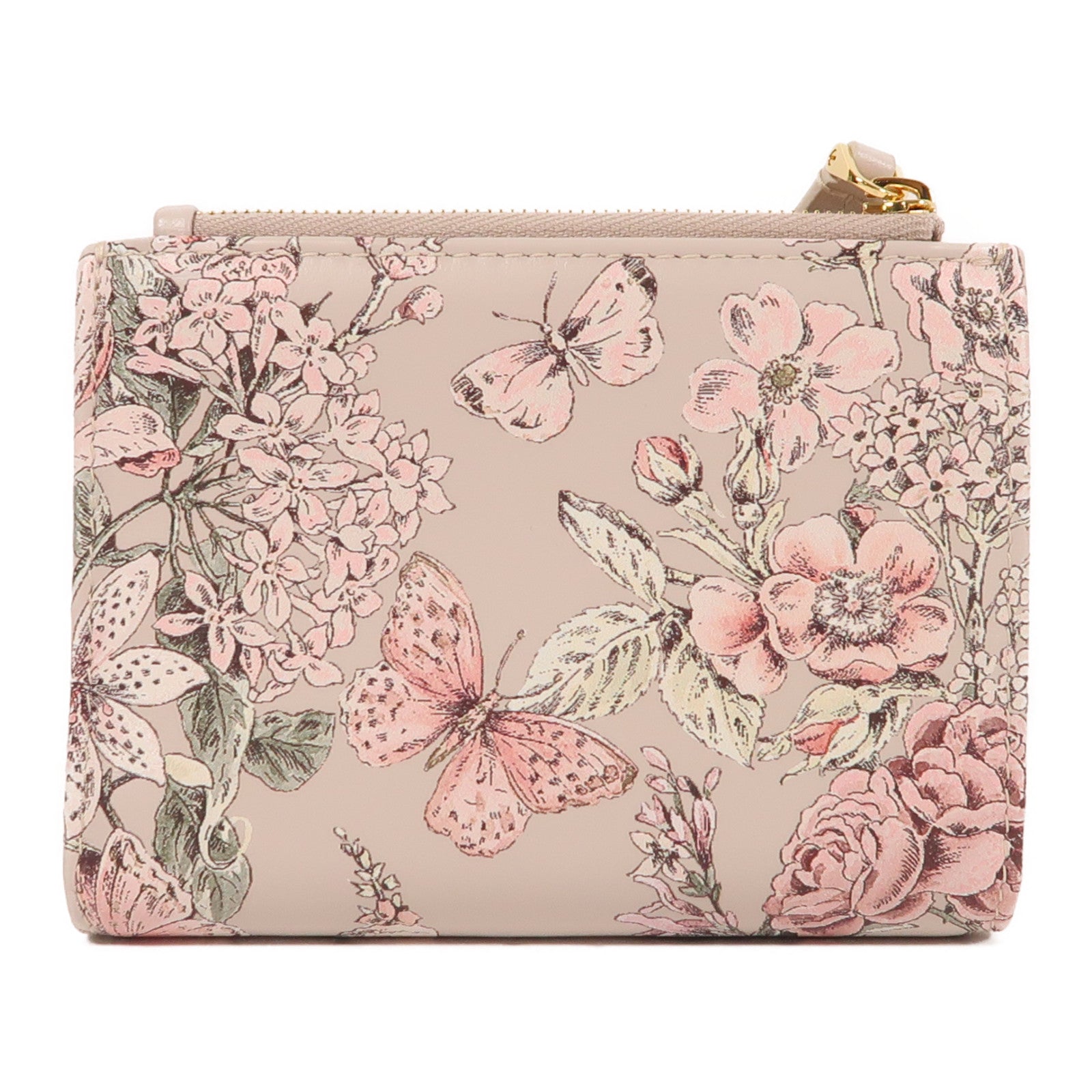 Dior 牛皮皮革Caro Dahlia Wallet金扣錢包