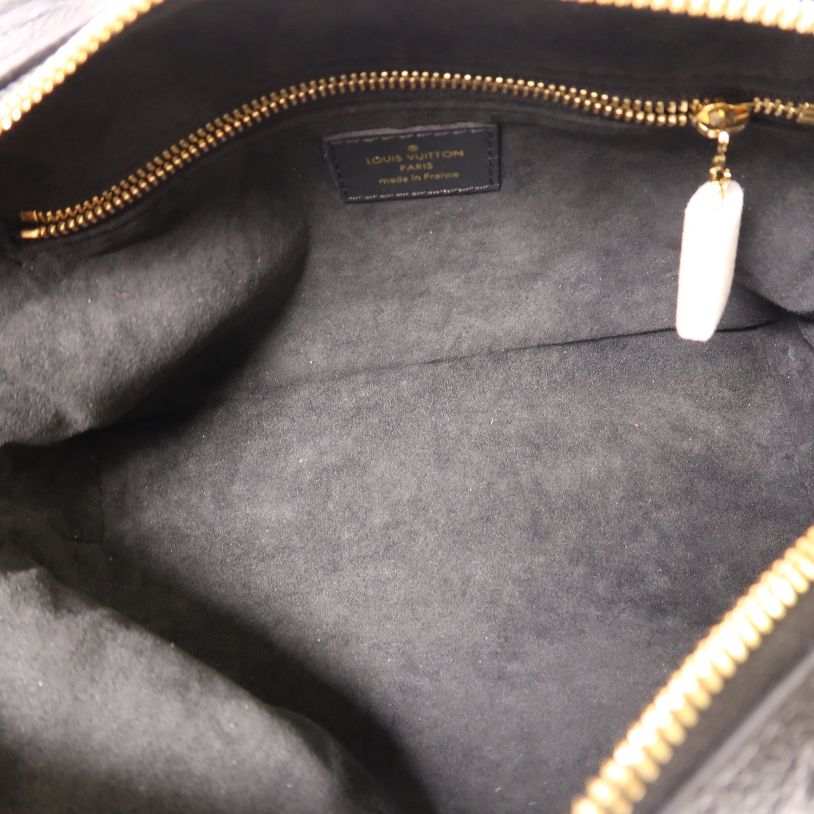LOUIS VUITTON Monogram Empreinte Petite Malle Souple手挽肩背兩用袋黑色