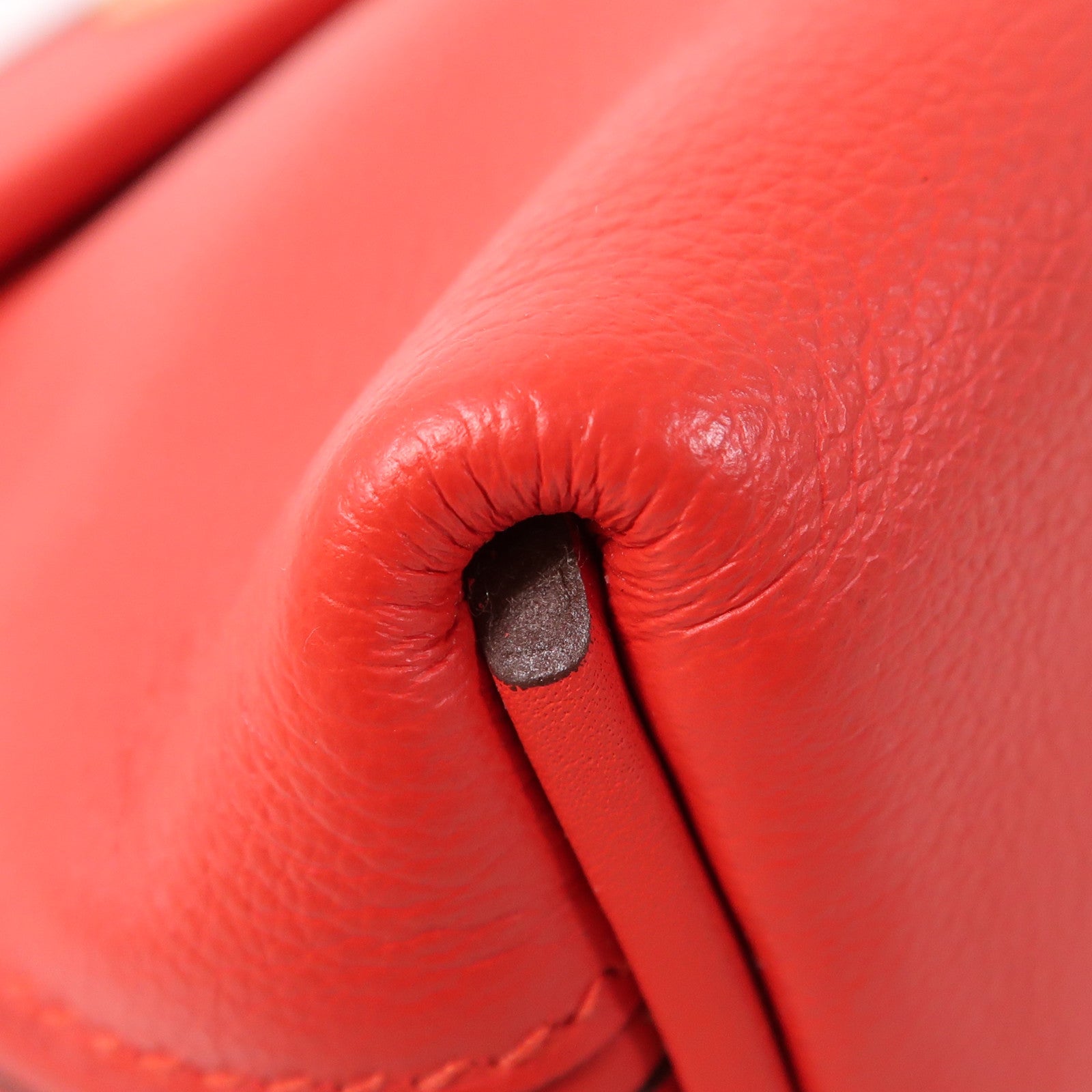 HERMES Evercolor皮革24/24 Mini金扣手挽肩背兩用袋Rouge Tomate