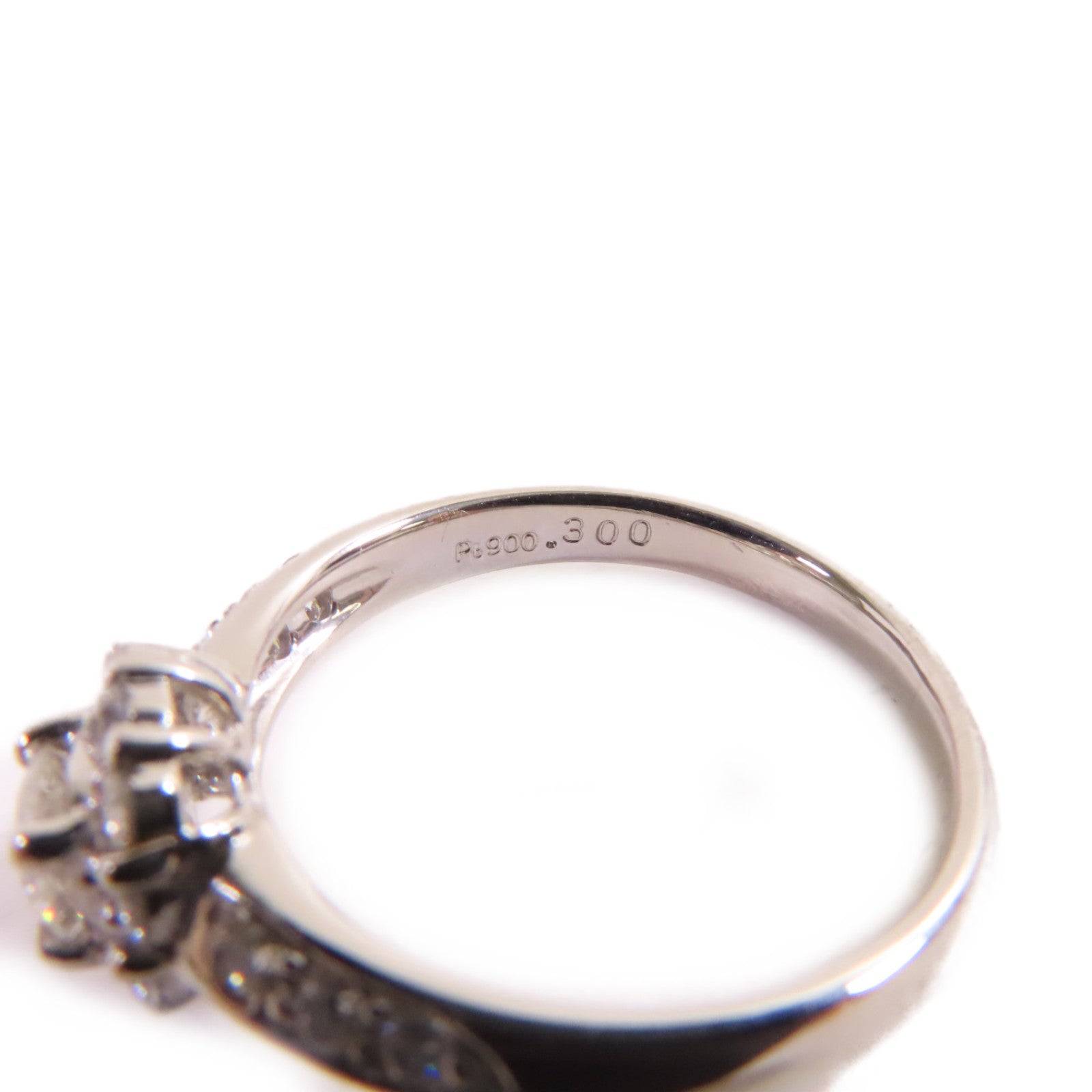 JEWELRY PT900鉑金/0.300ct/0.43ct鑚石Diamond Ring戒指US#6.75